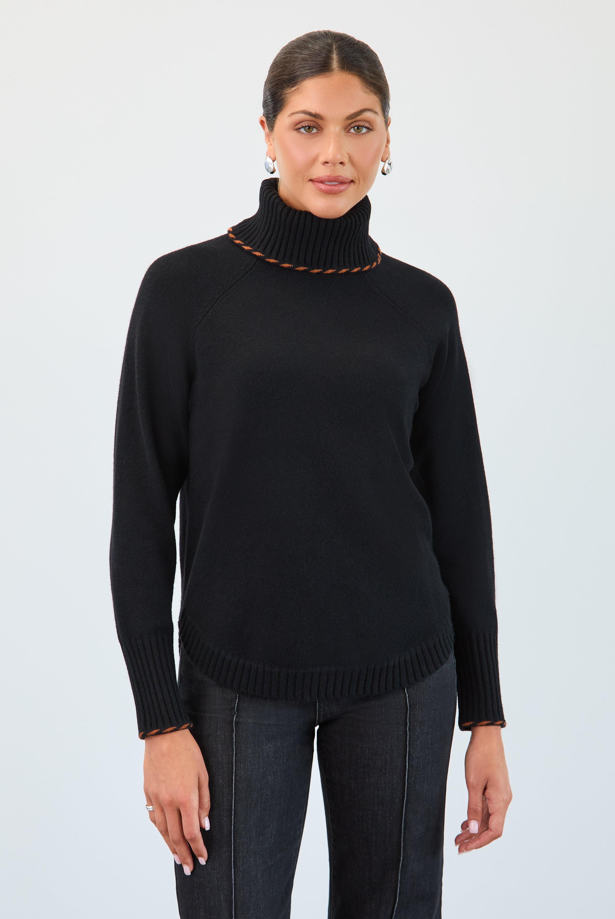 Long sleeve cowl neck sweater