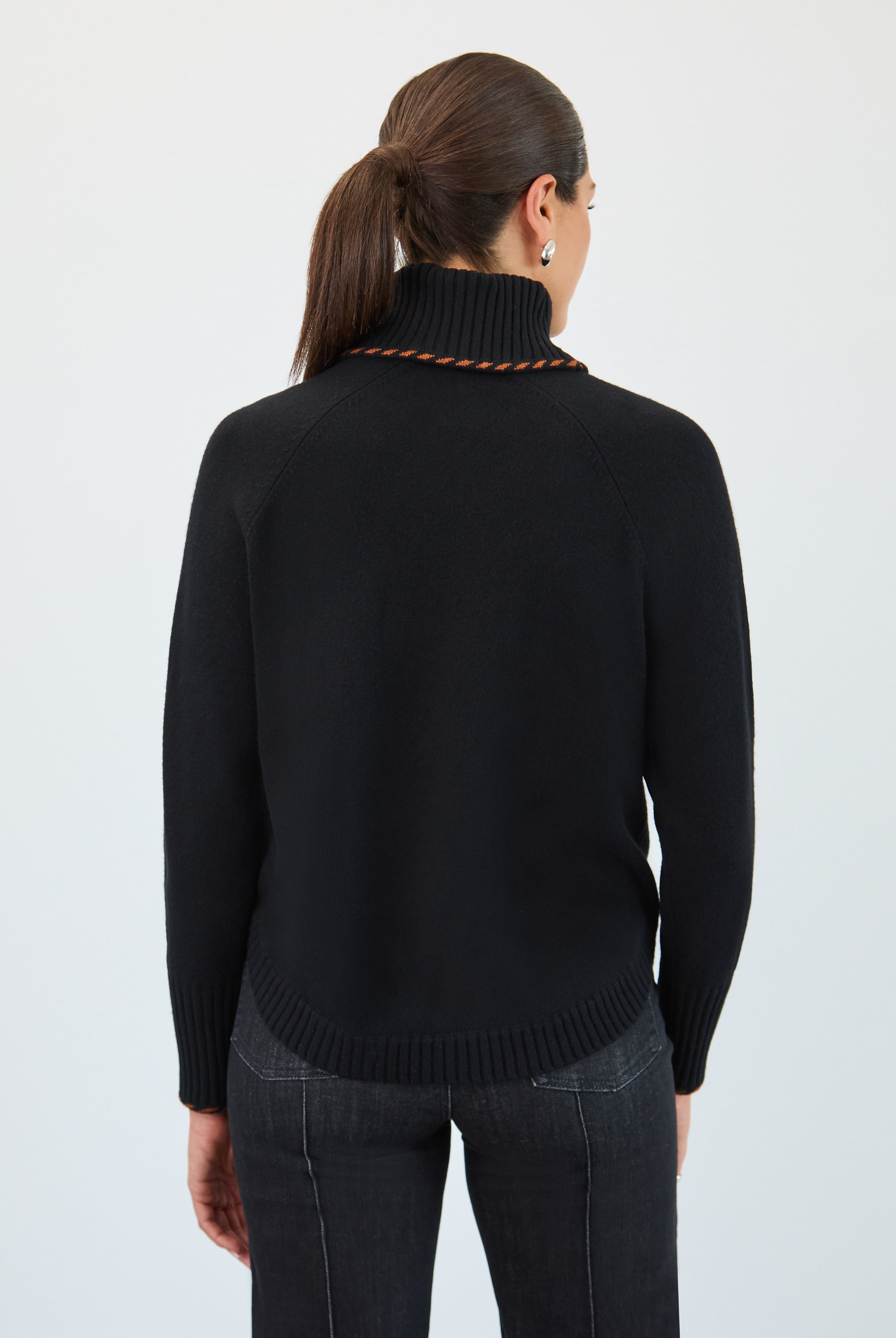 Long sleeve cowl neck sweater