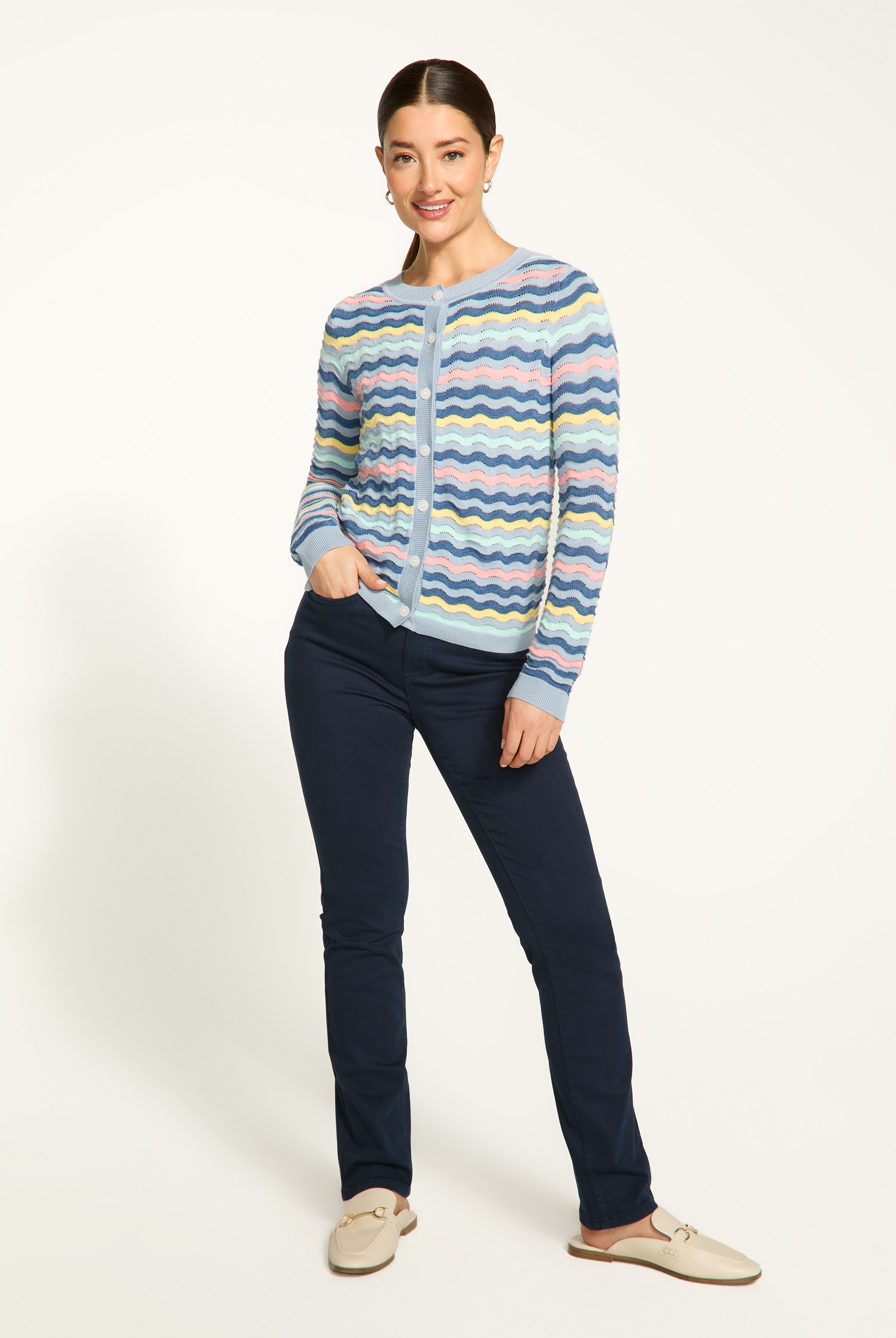 Wave Stitch Cardigan