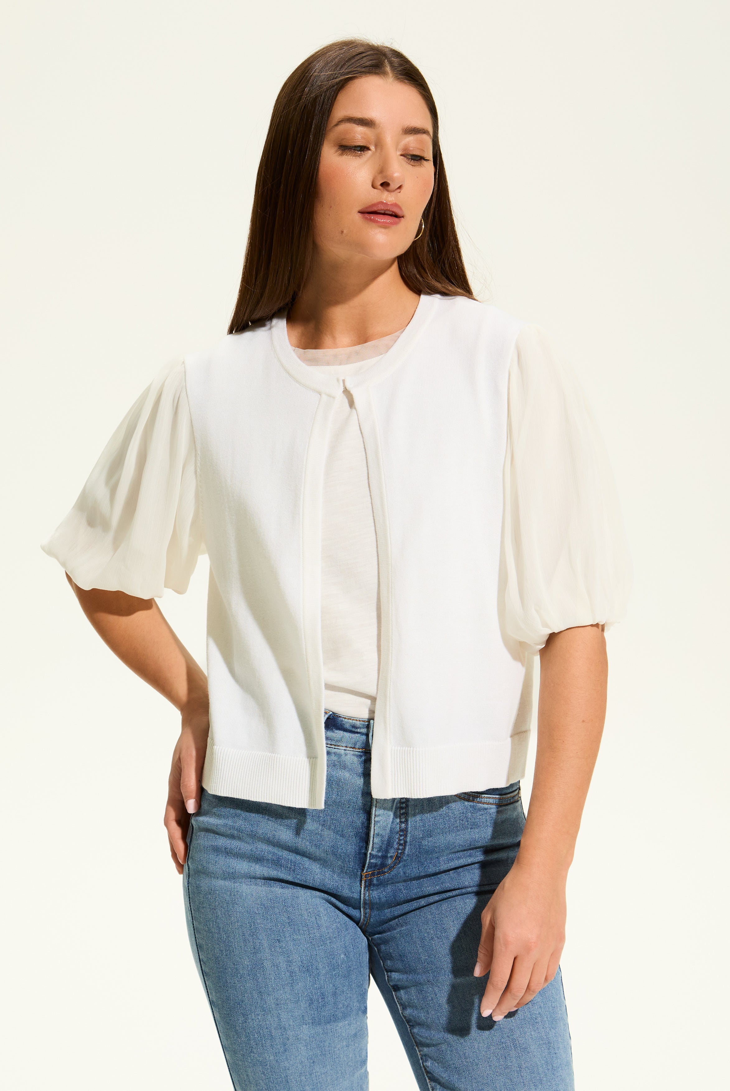 Elbow Sleeve Cardigan