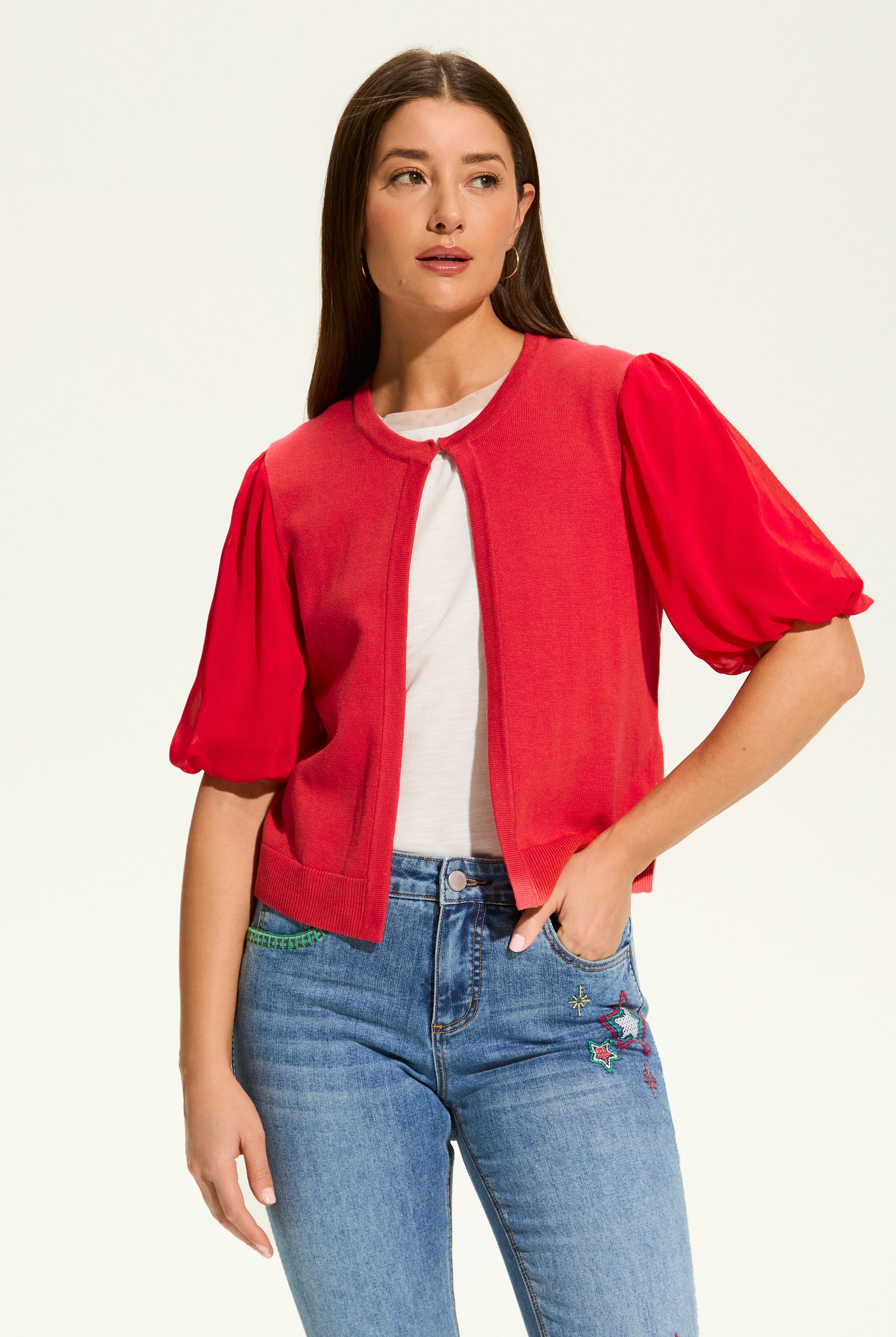 Elbow Sleeve Cardigan