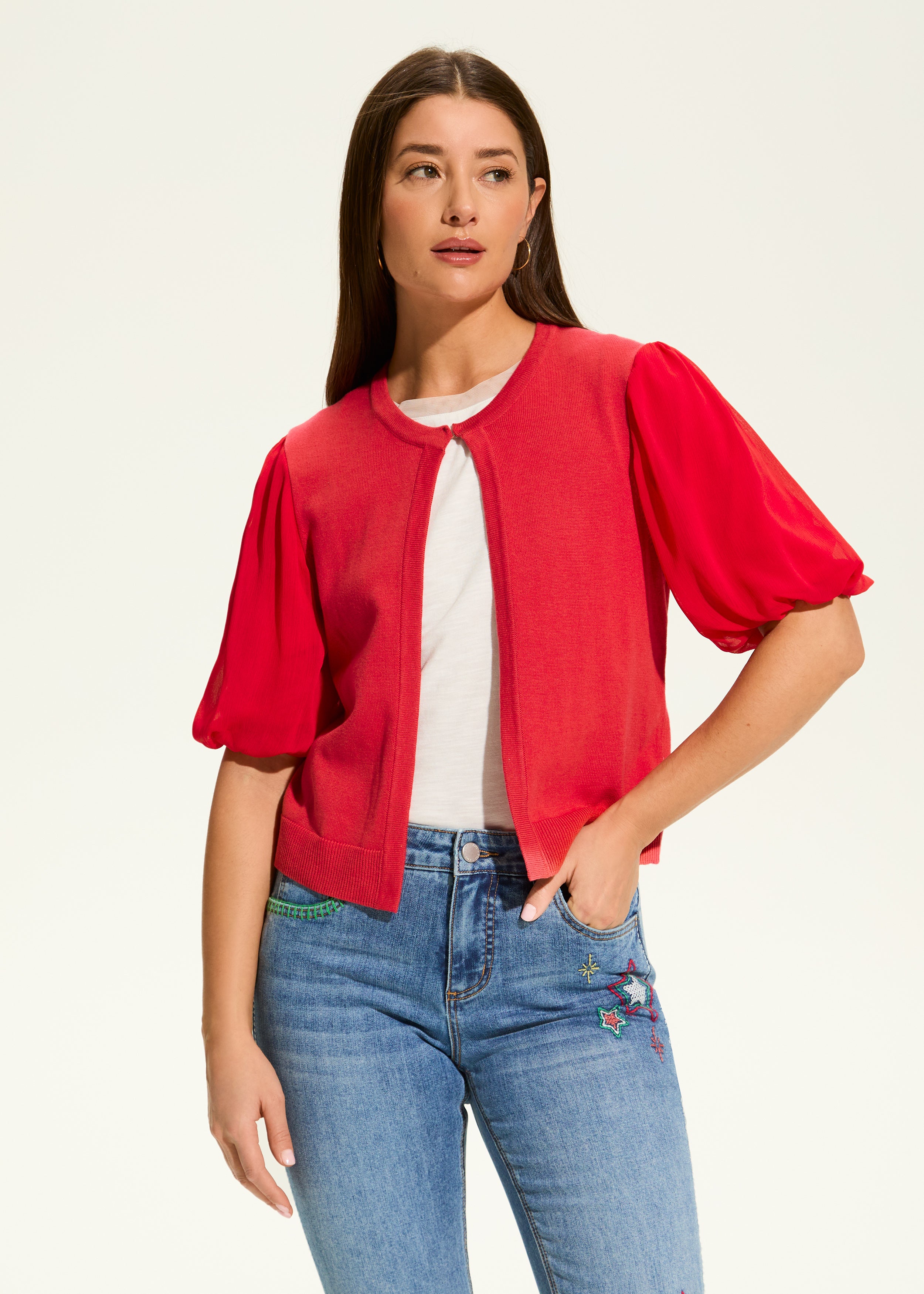 Elbow Sleeve Cardigan