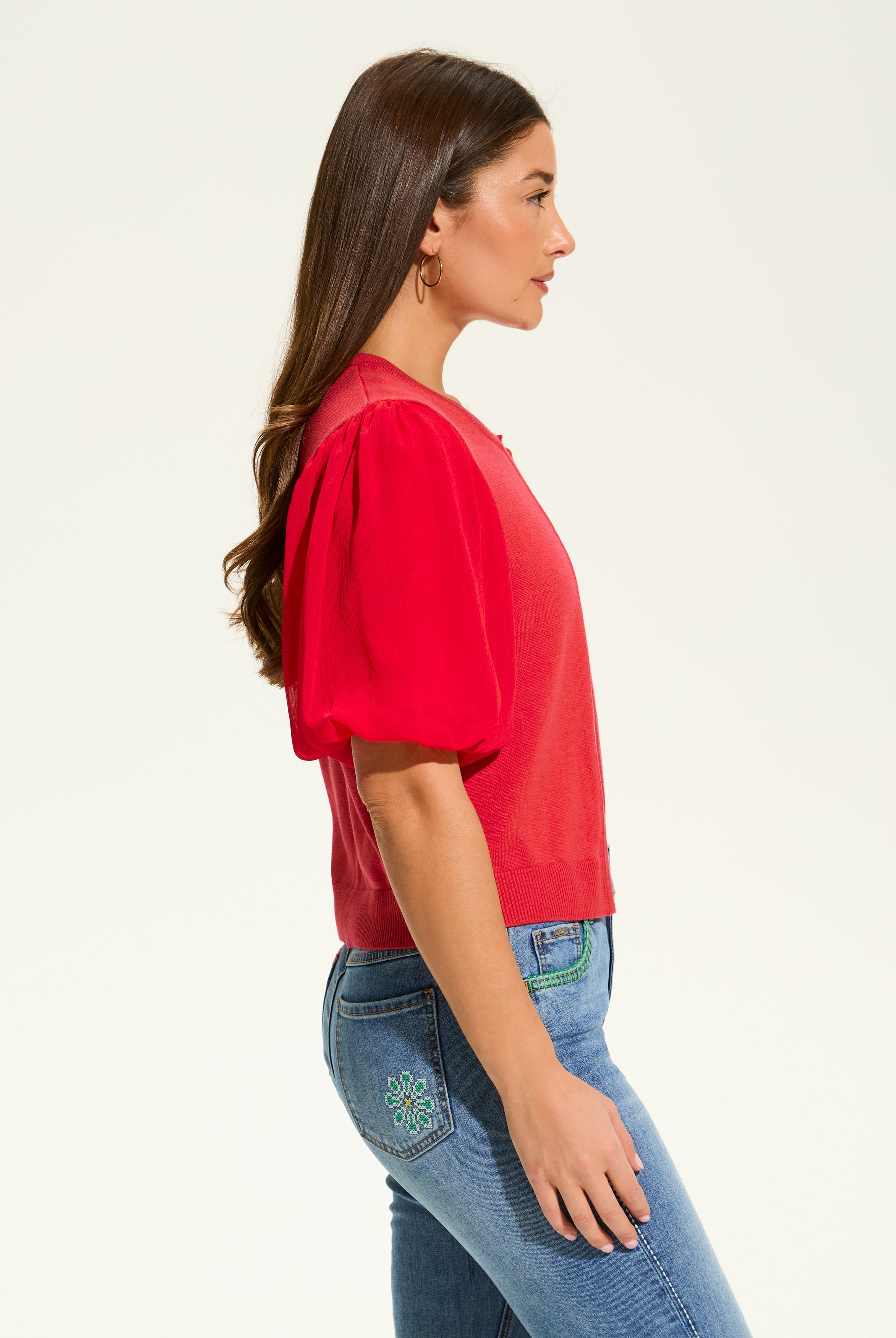 Elbow Sleeve Cardigan