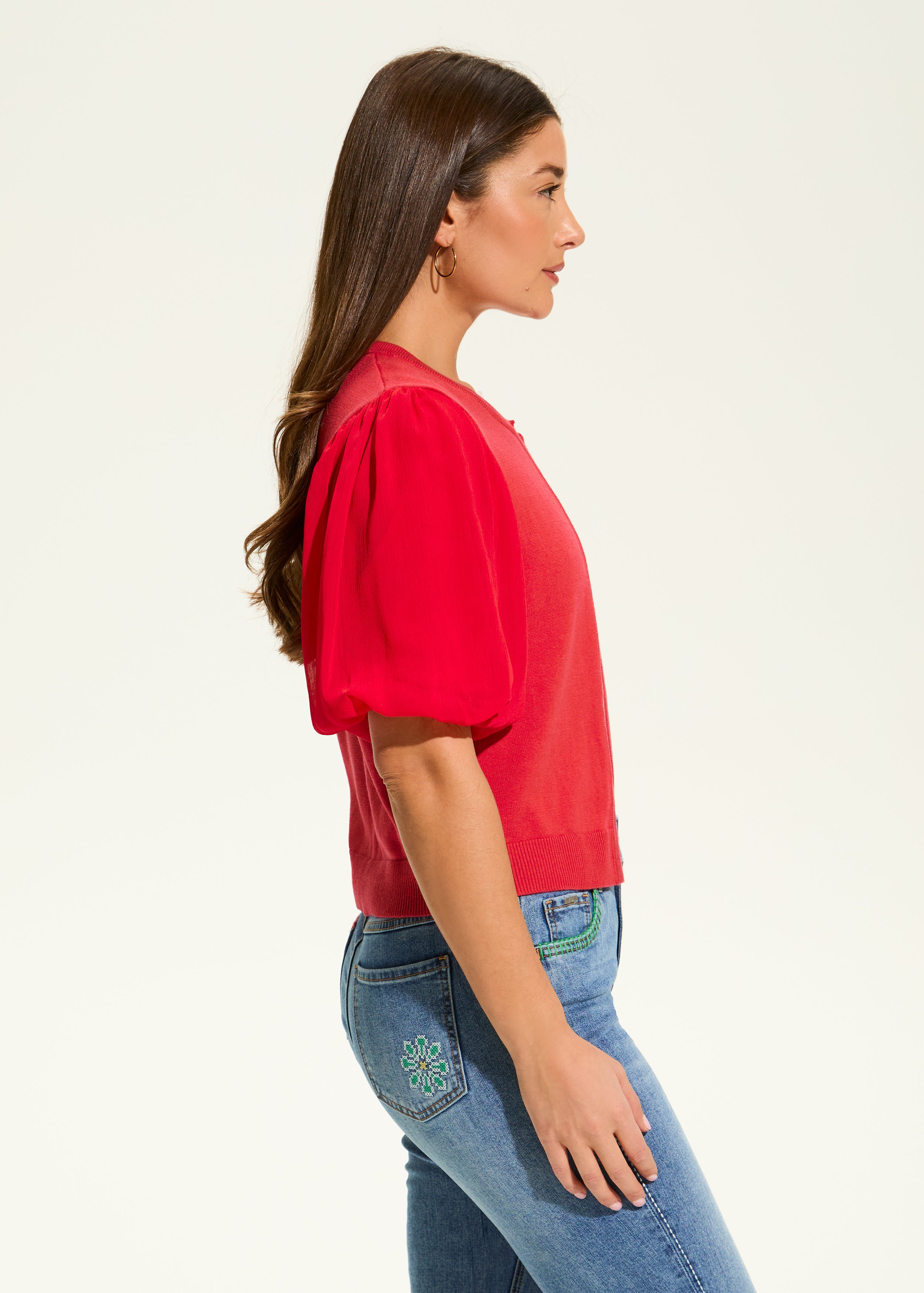 Elbow Sleeve Cardigan