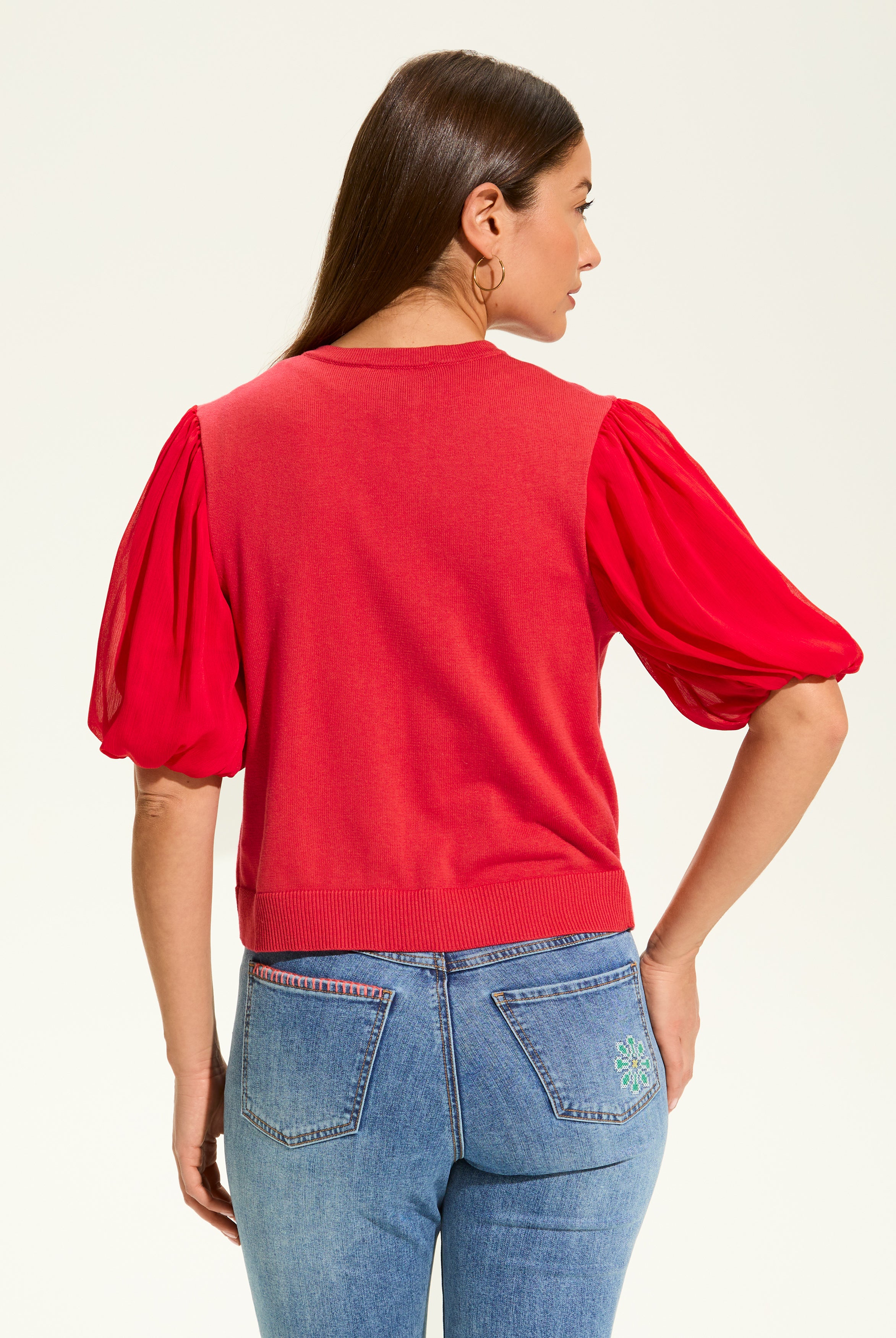 Elbow Sleeve Cardigan