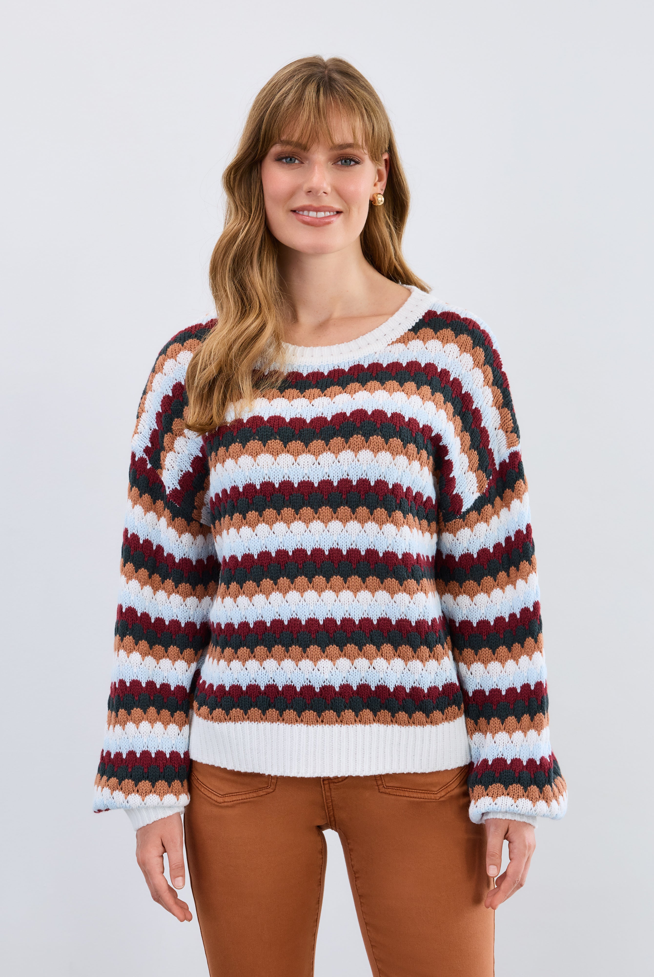Boat neck sweater