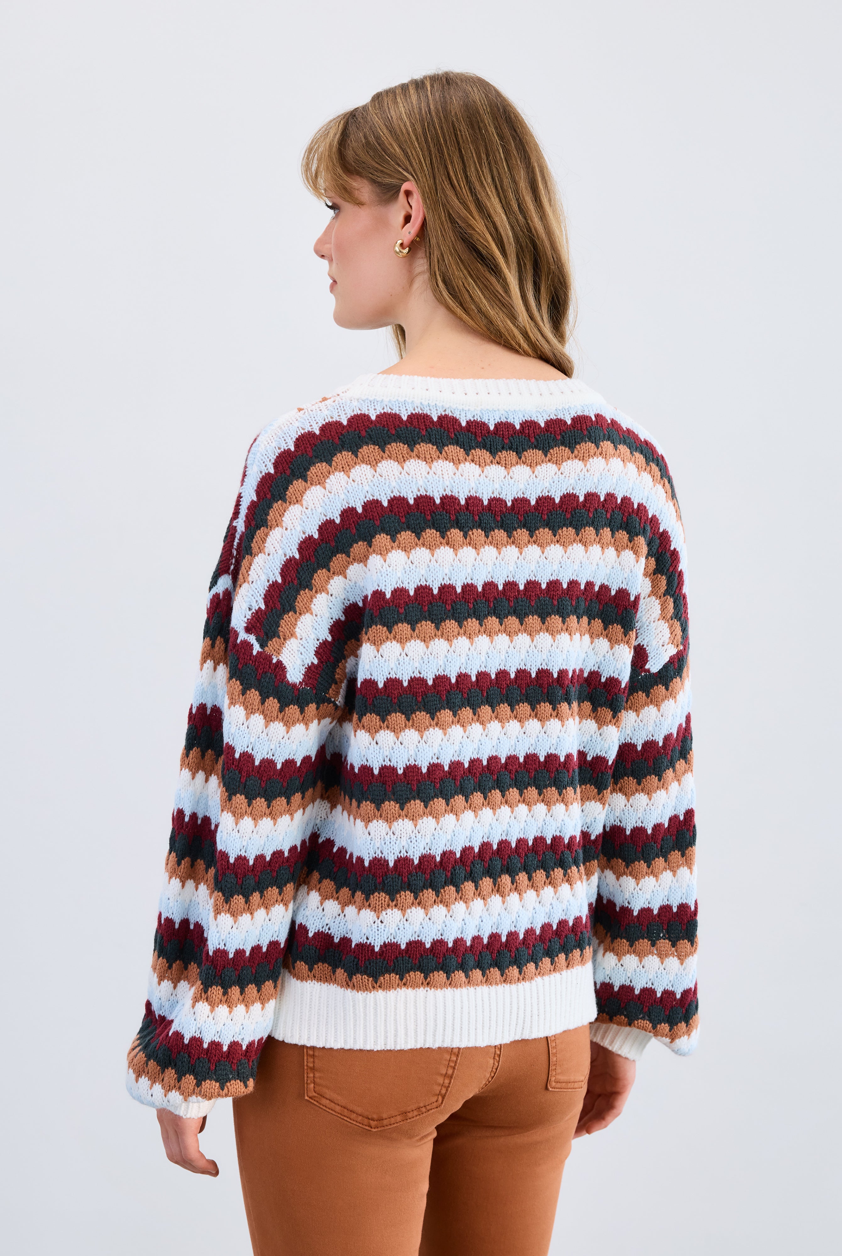 Boat neck sweater