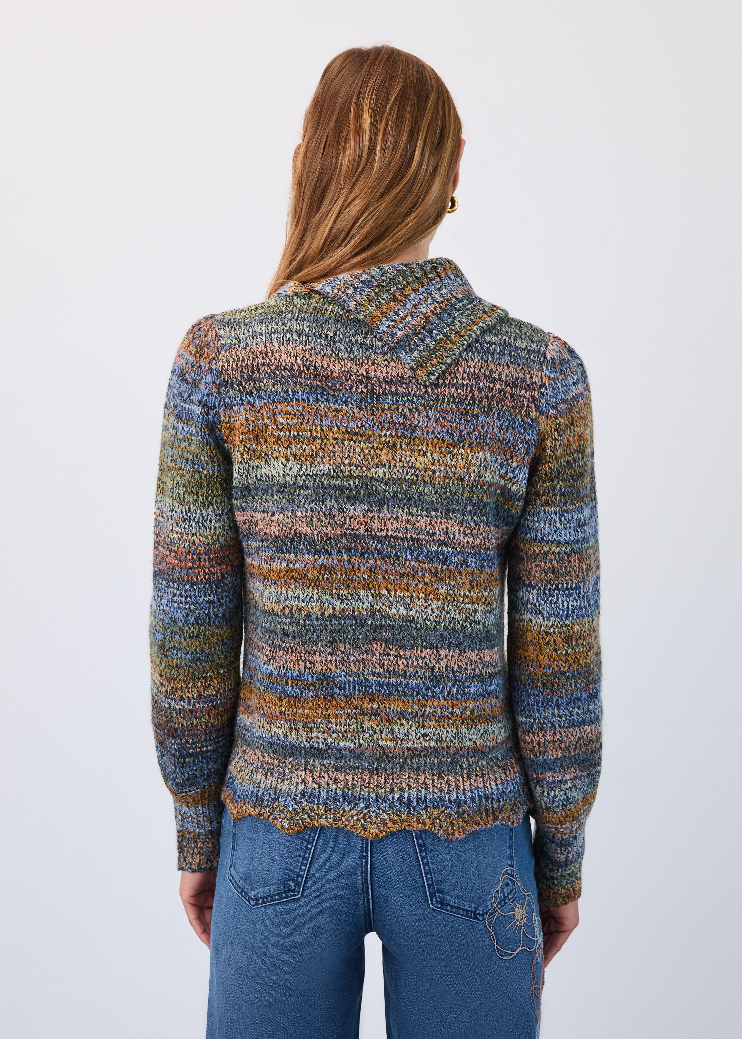 Envelope collar sweater