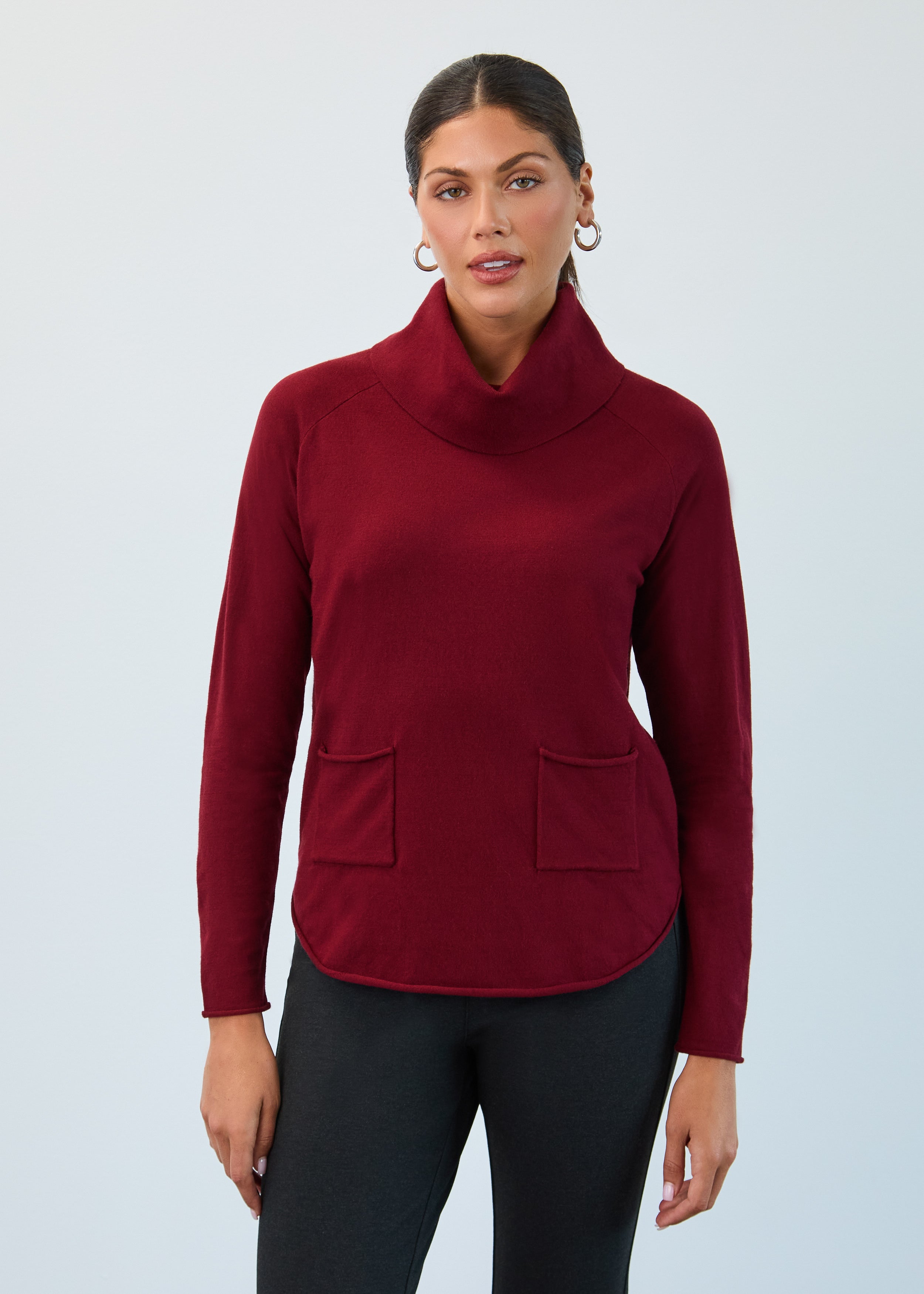 Cowl neck sweater