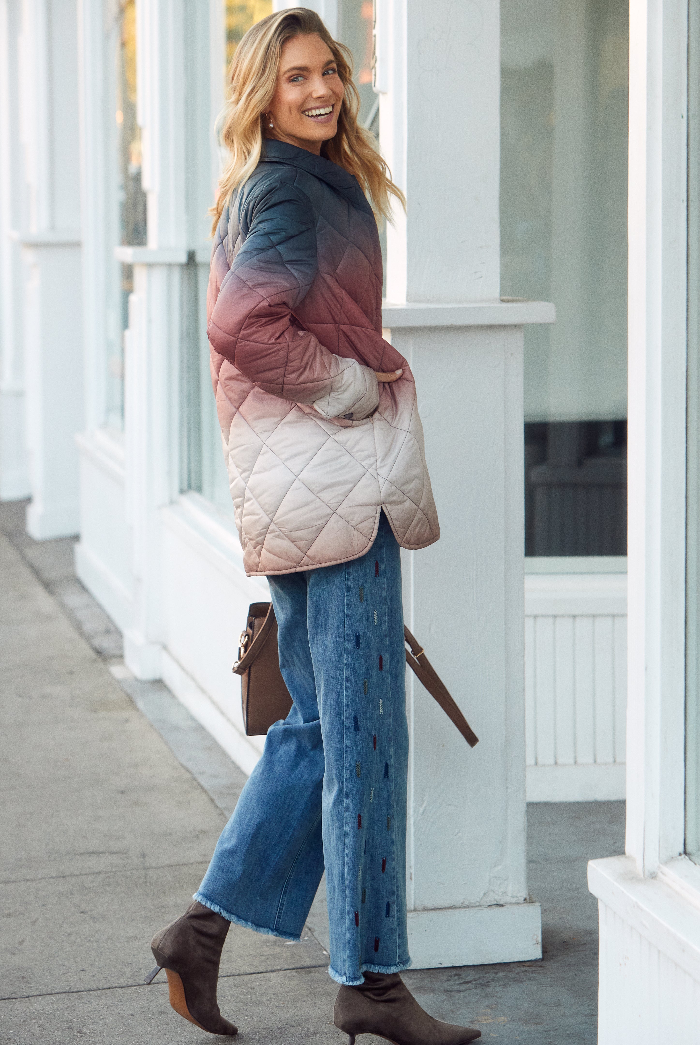 QUILTED OMBRE JACKET