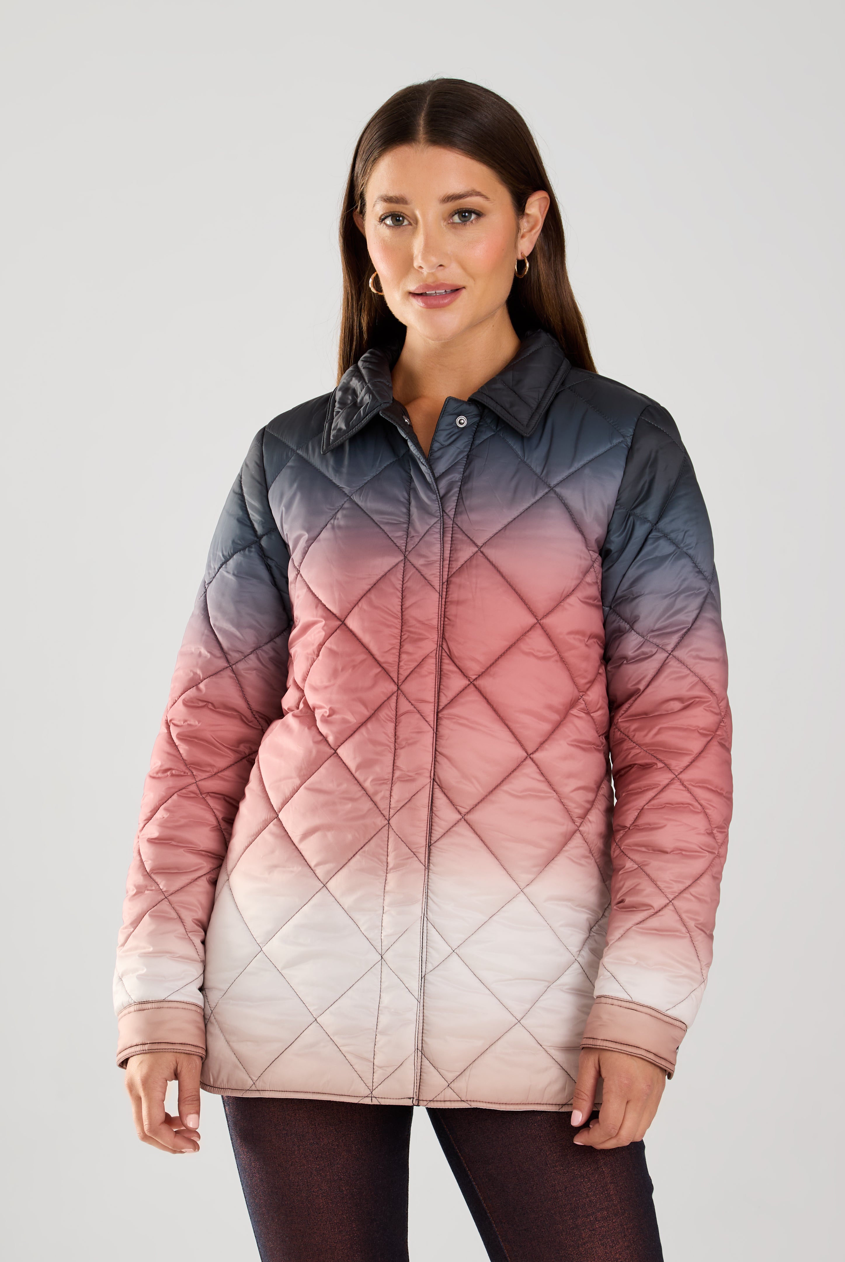QUILTED OMBRE JACKET
