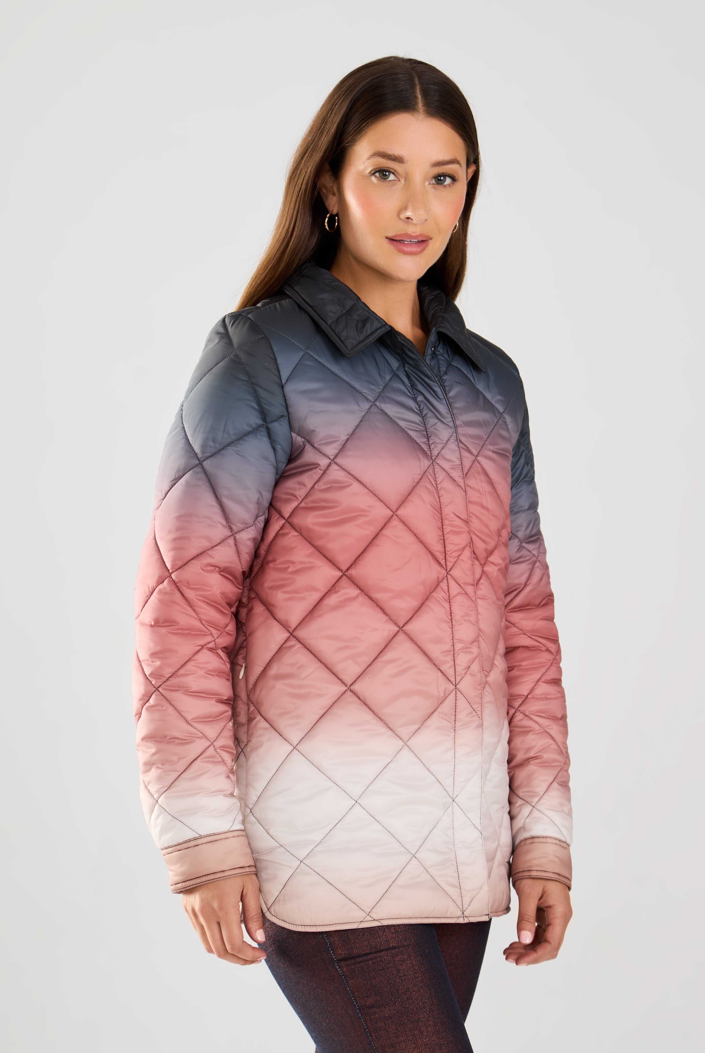 QUILTED OMBRE JACKET