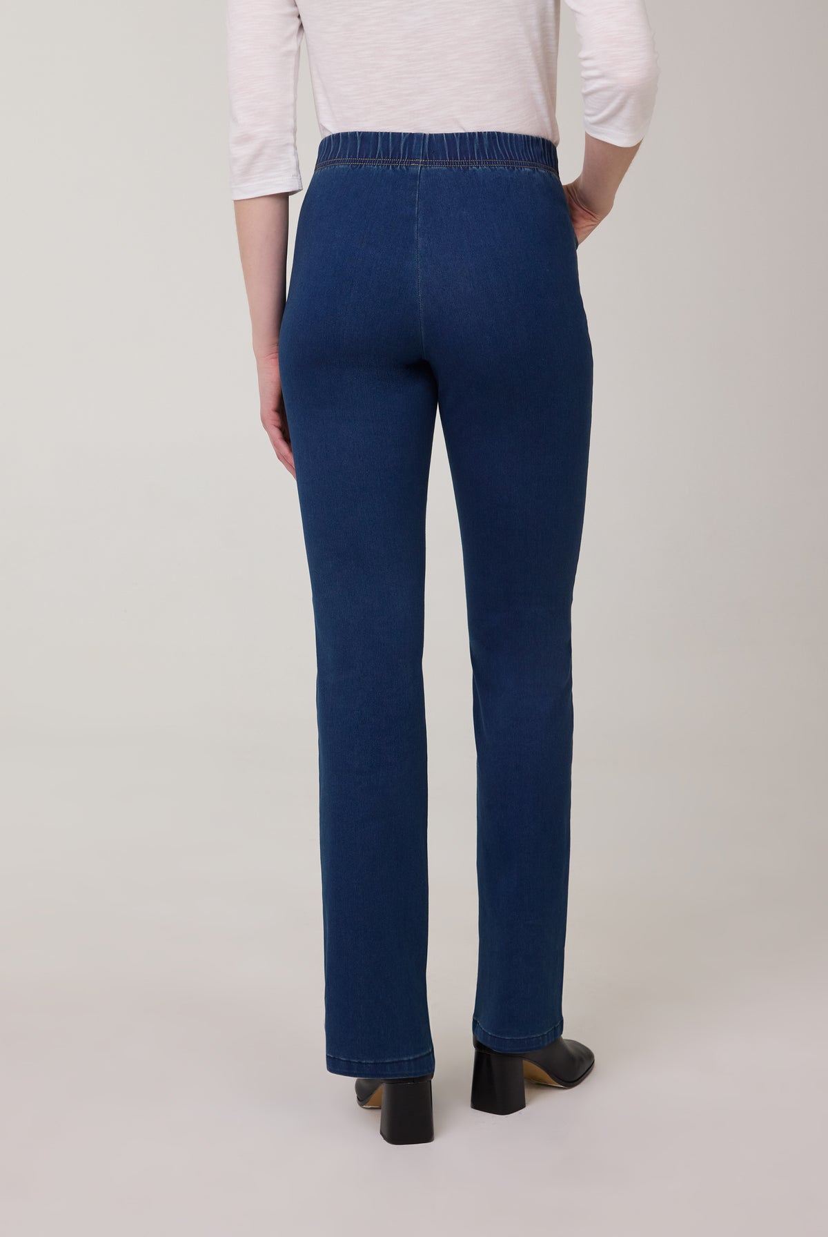 Indigo Pull-On Bootcut Denim, Indigo image 3 by French Dressing Jeans (FDJ)