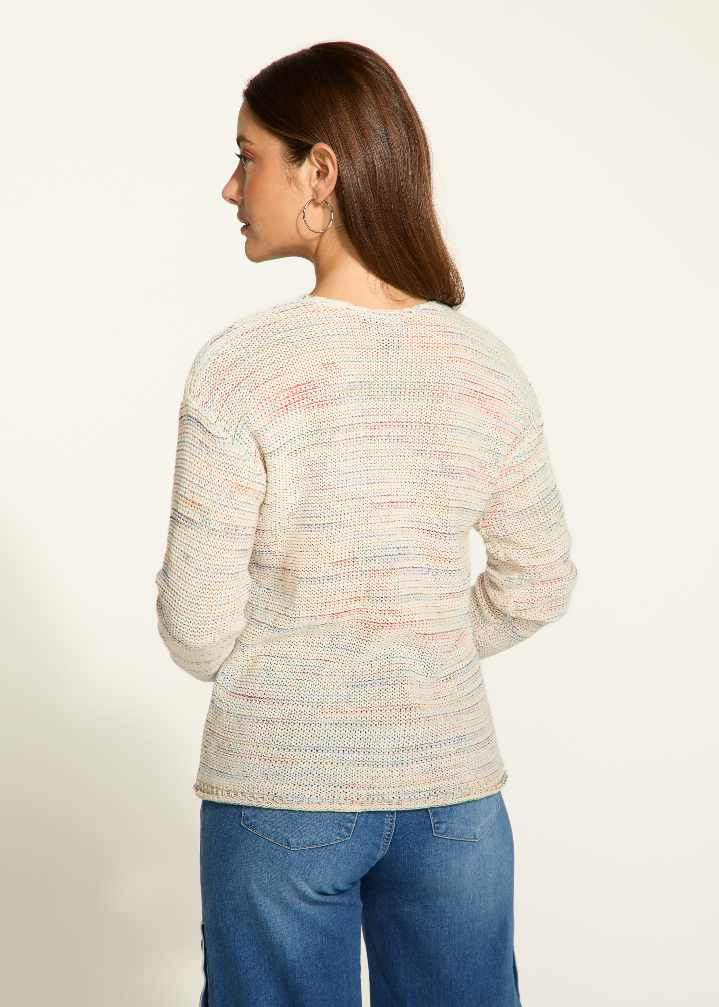 Long sleeve v-neck sweater