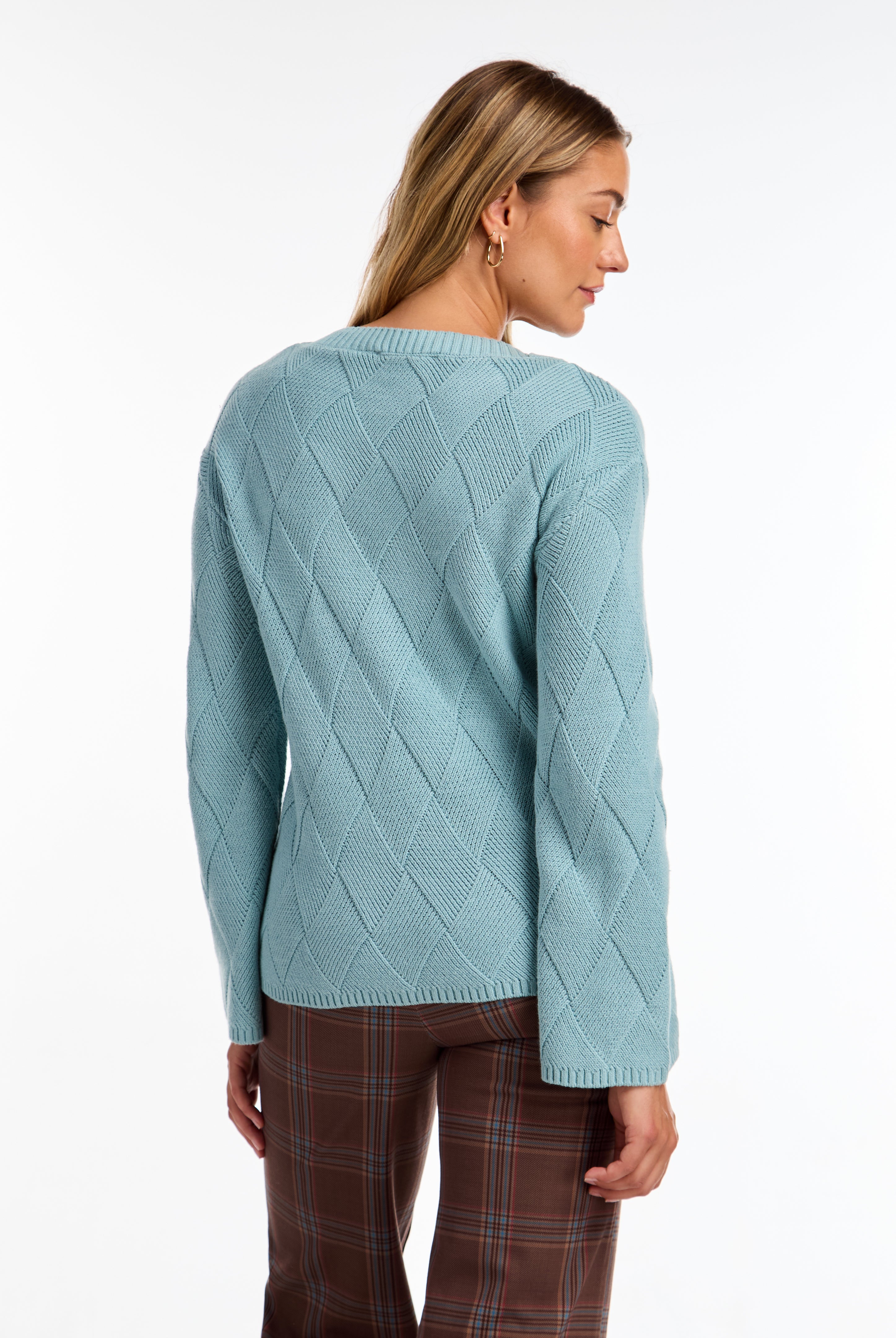 LONG SLEEVE BOAT NECK SWEATER