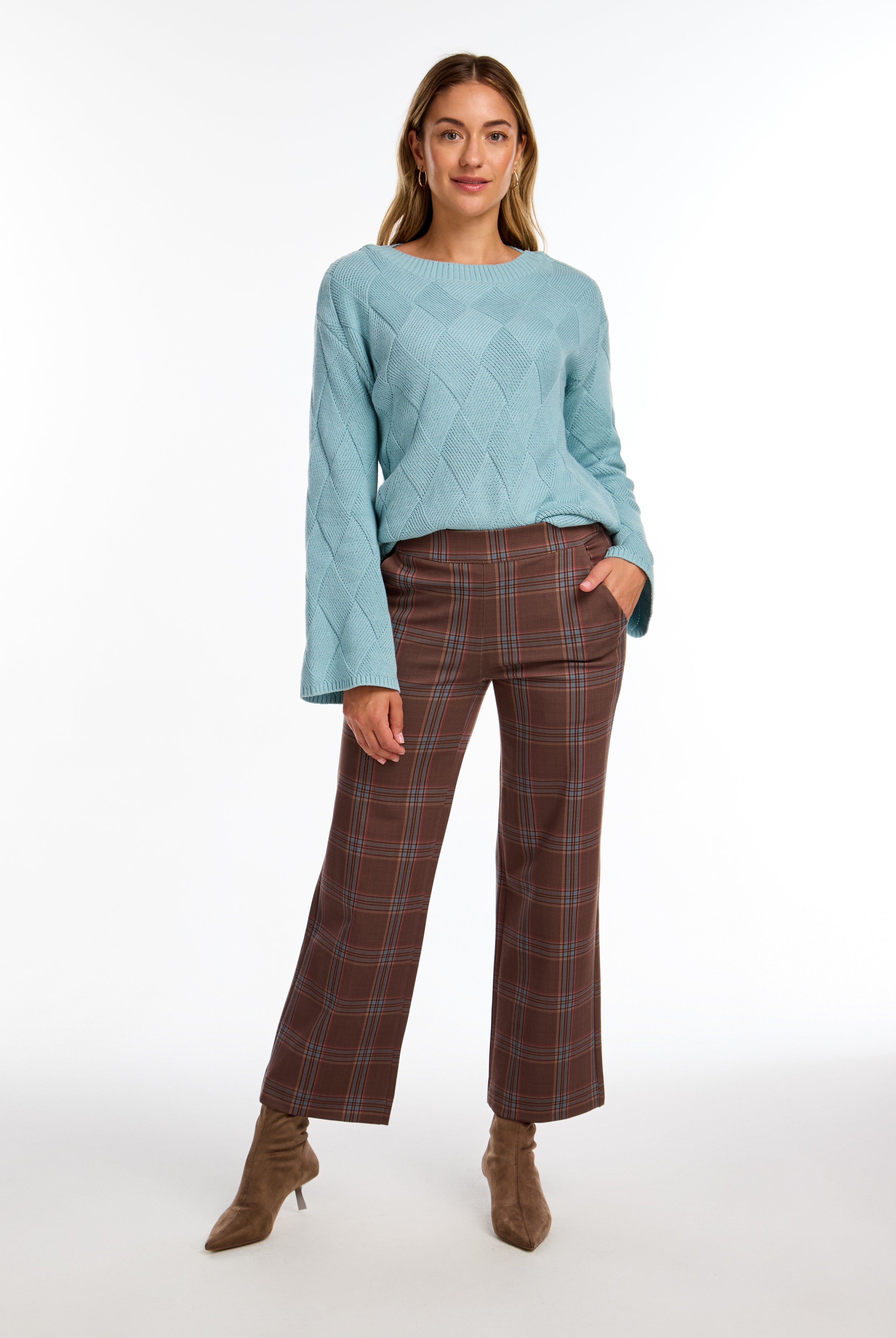 LONG SLEEVE BOAT NECK SWEATER