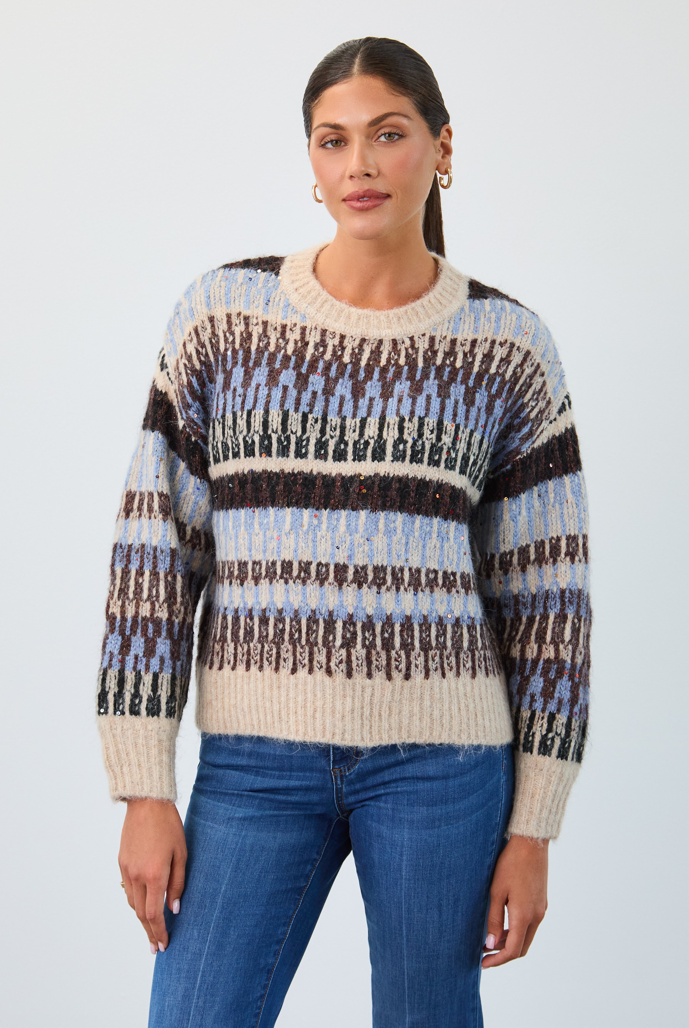 Jacquard apres ski sweater
