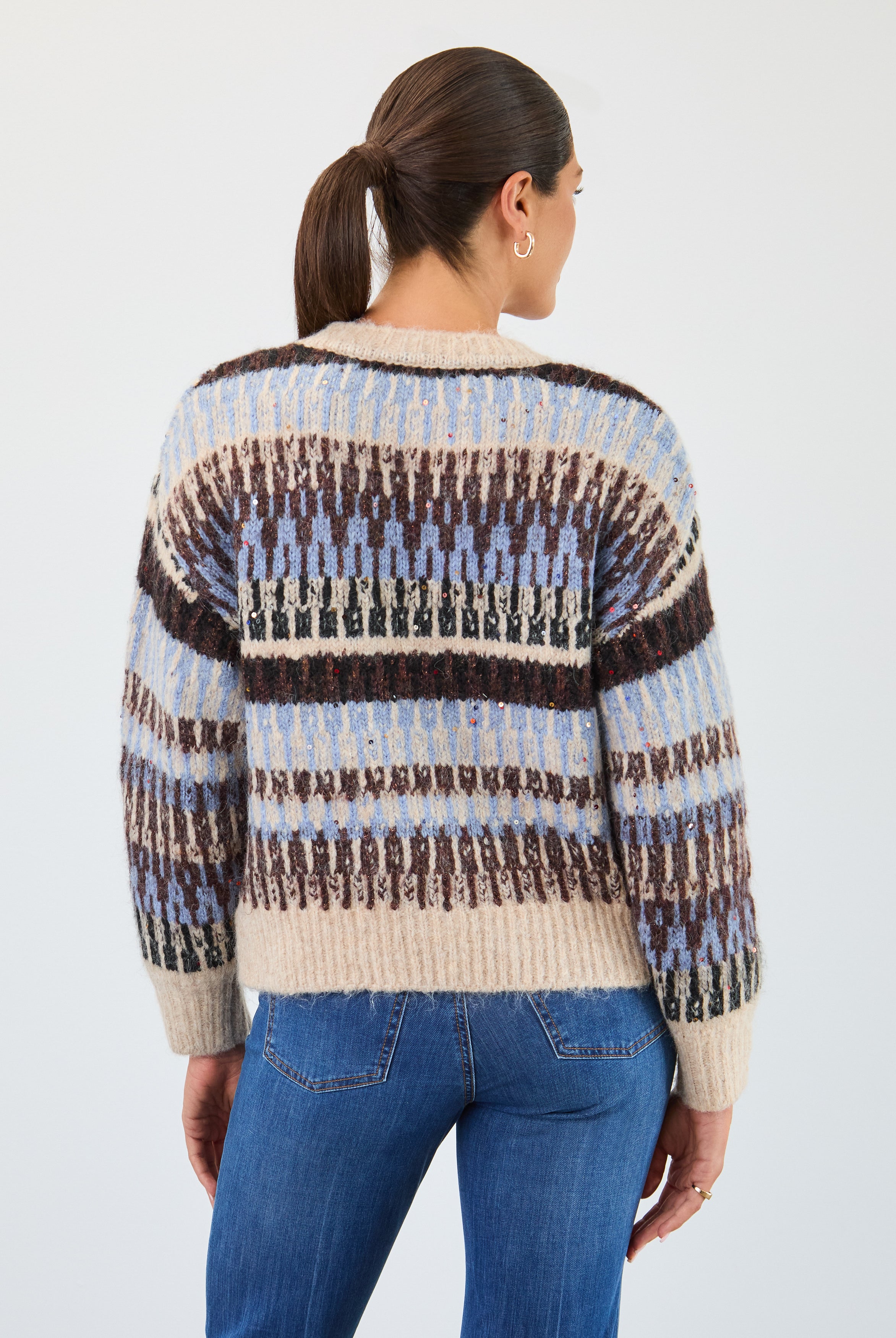 Jacquard apres ski sweater
