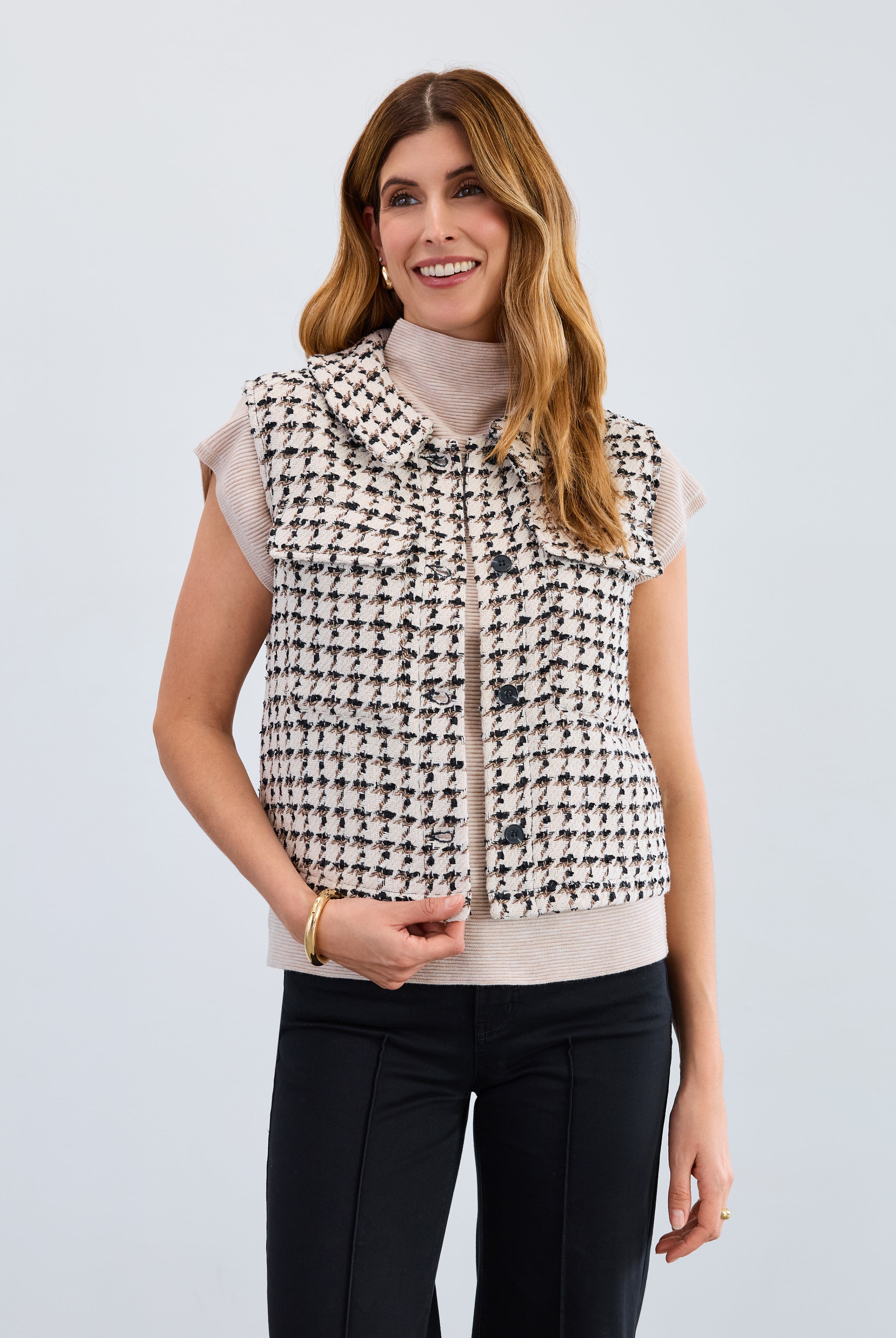 tweed vest
