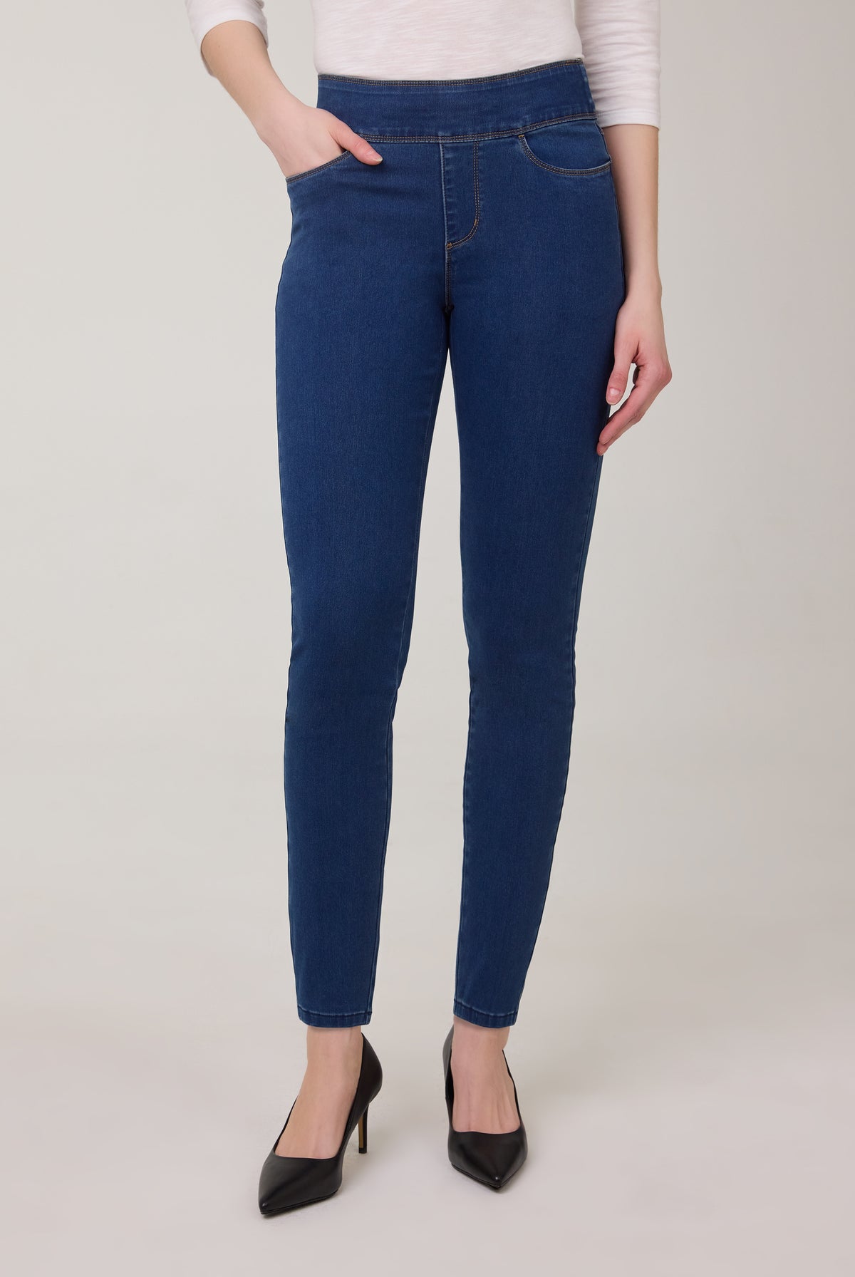 Indigo Pull-On Bootcut Denim, Indigo image 11 by French Dressing Jeans (FDJ)