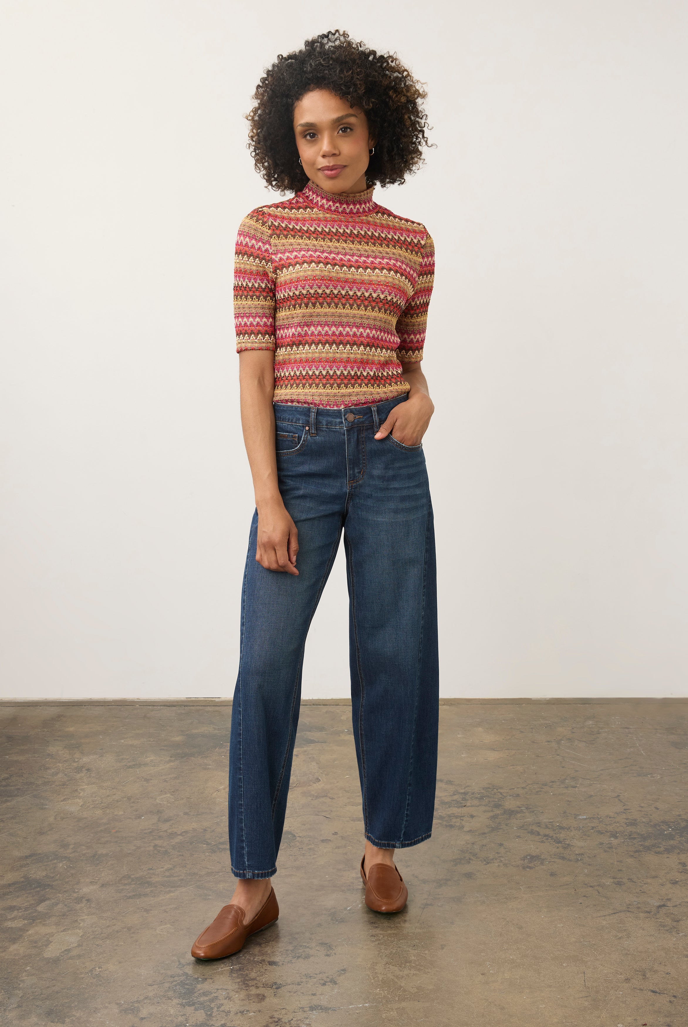 Rebe 3/4 Sleeve Embellished Top, Rebecca Floral image 19 by French Dressing Jeans (FDJ)