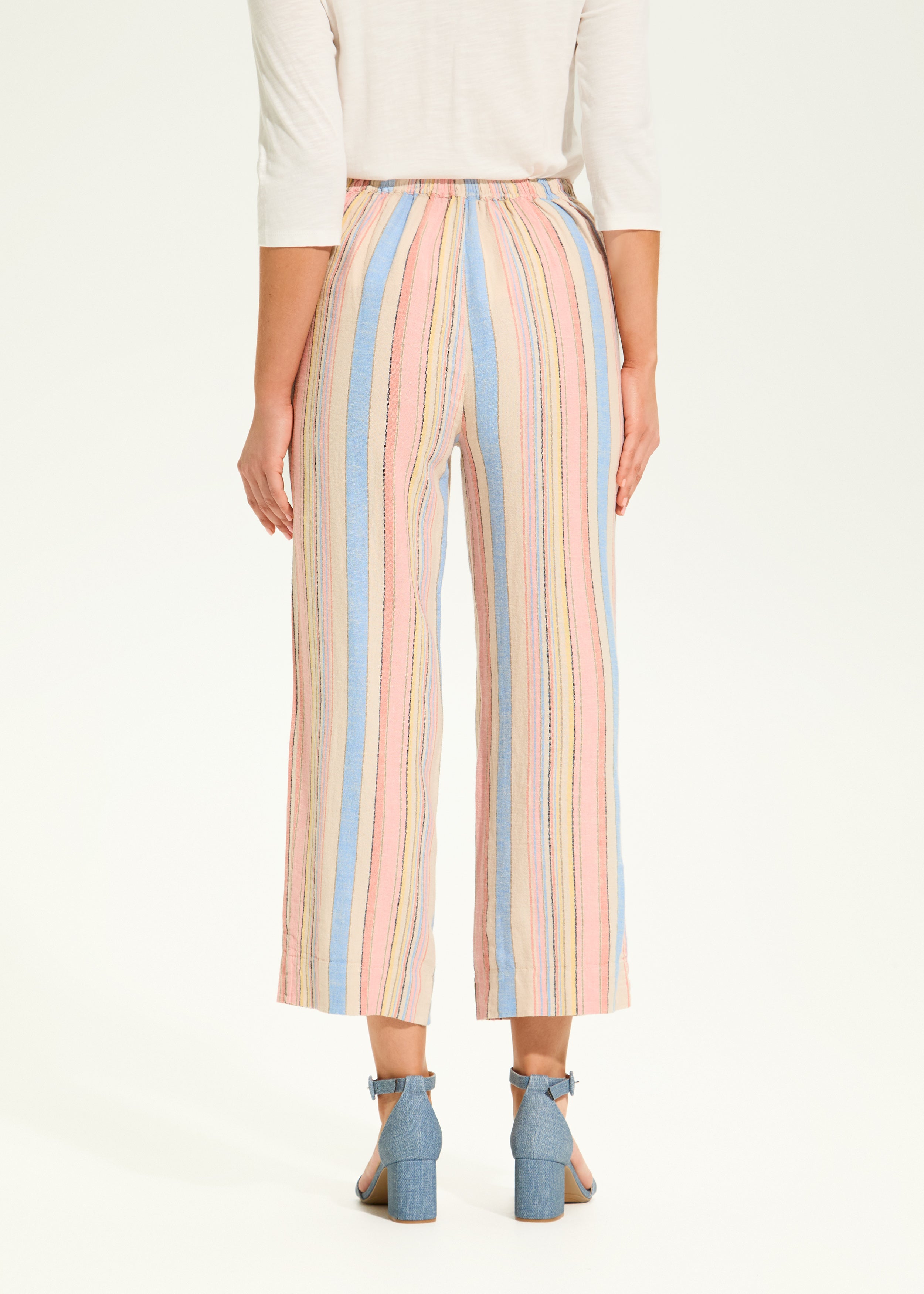 Pull-On Wide Crop Trouser