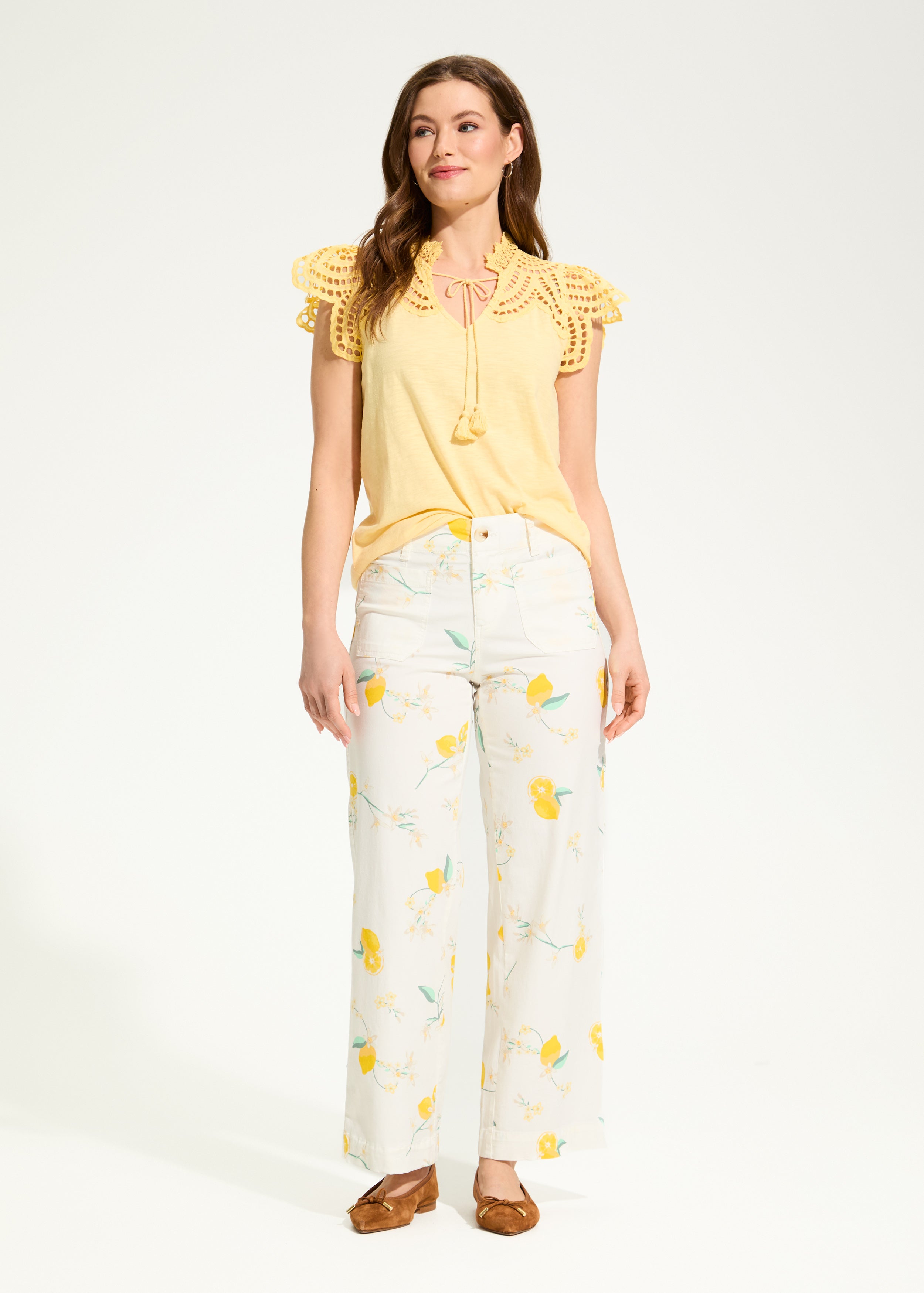 Printed Olivia Wide Ankle