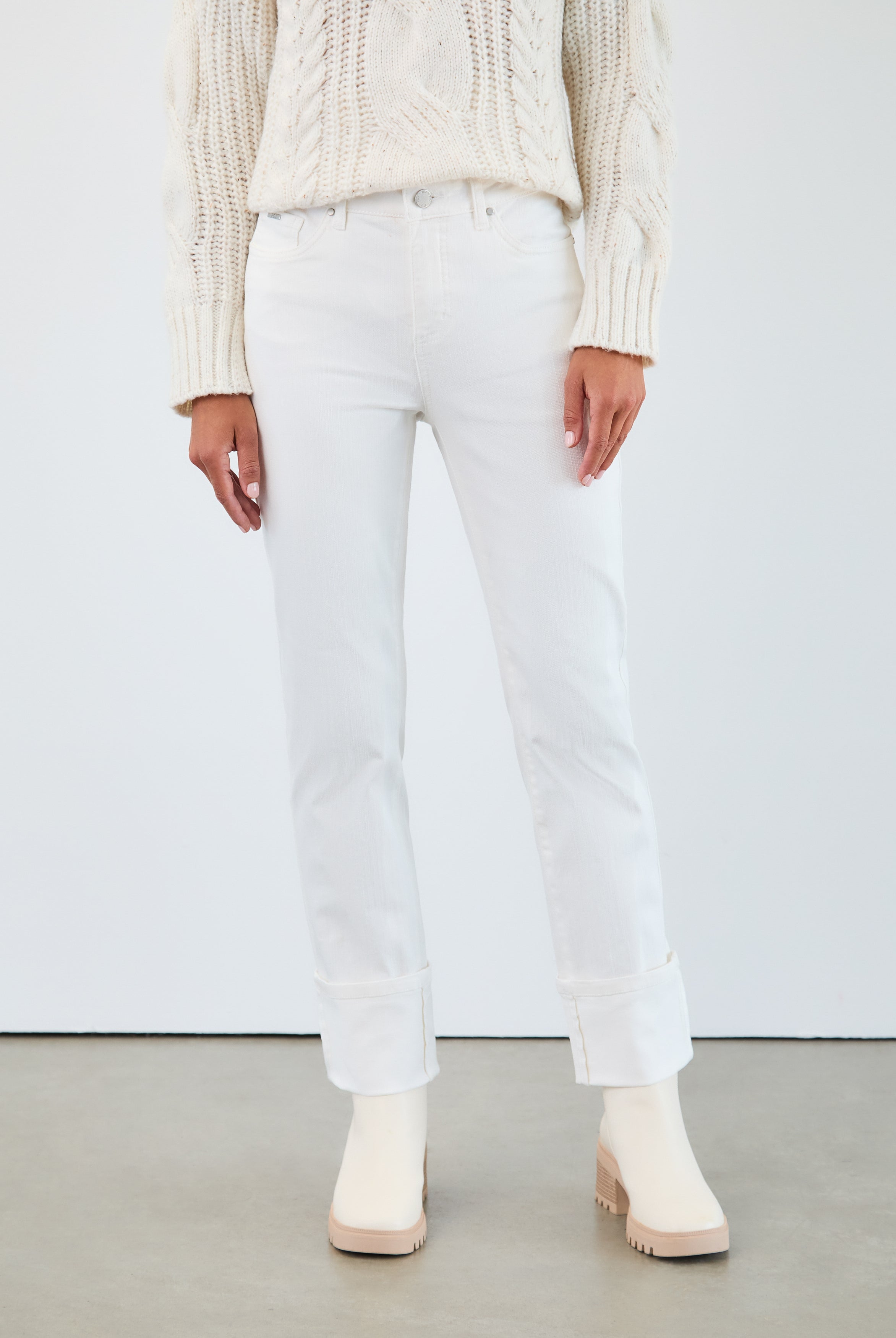 olivia cuffed straight ankle