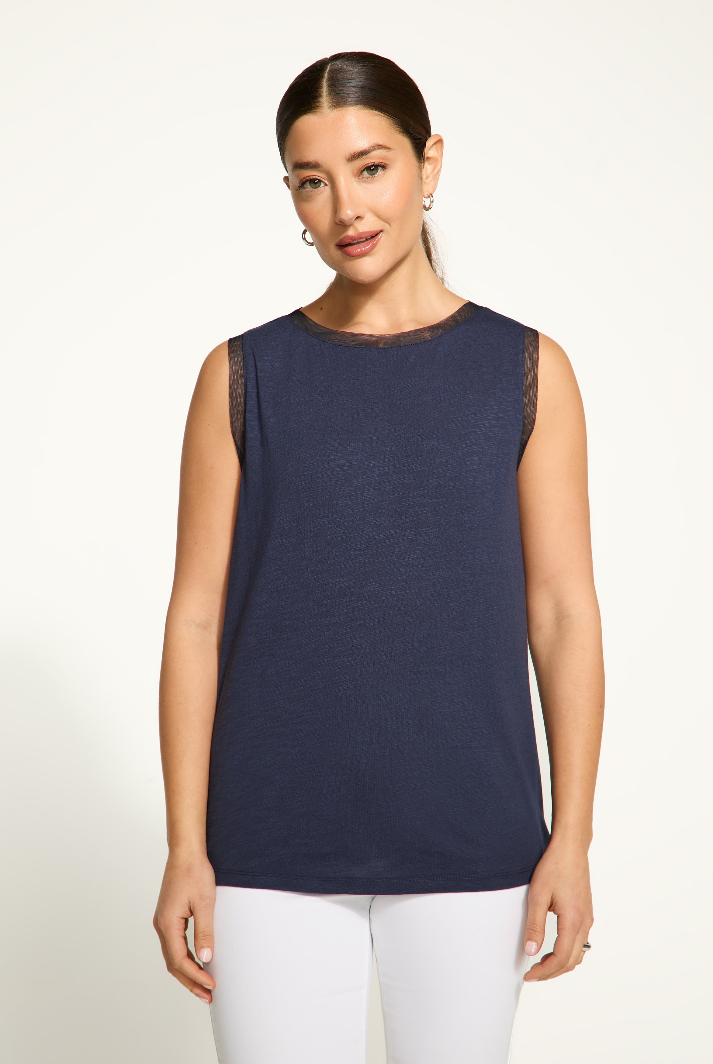 Boat neck cami