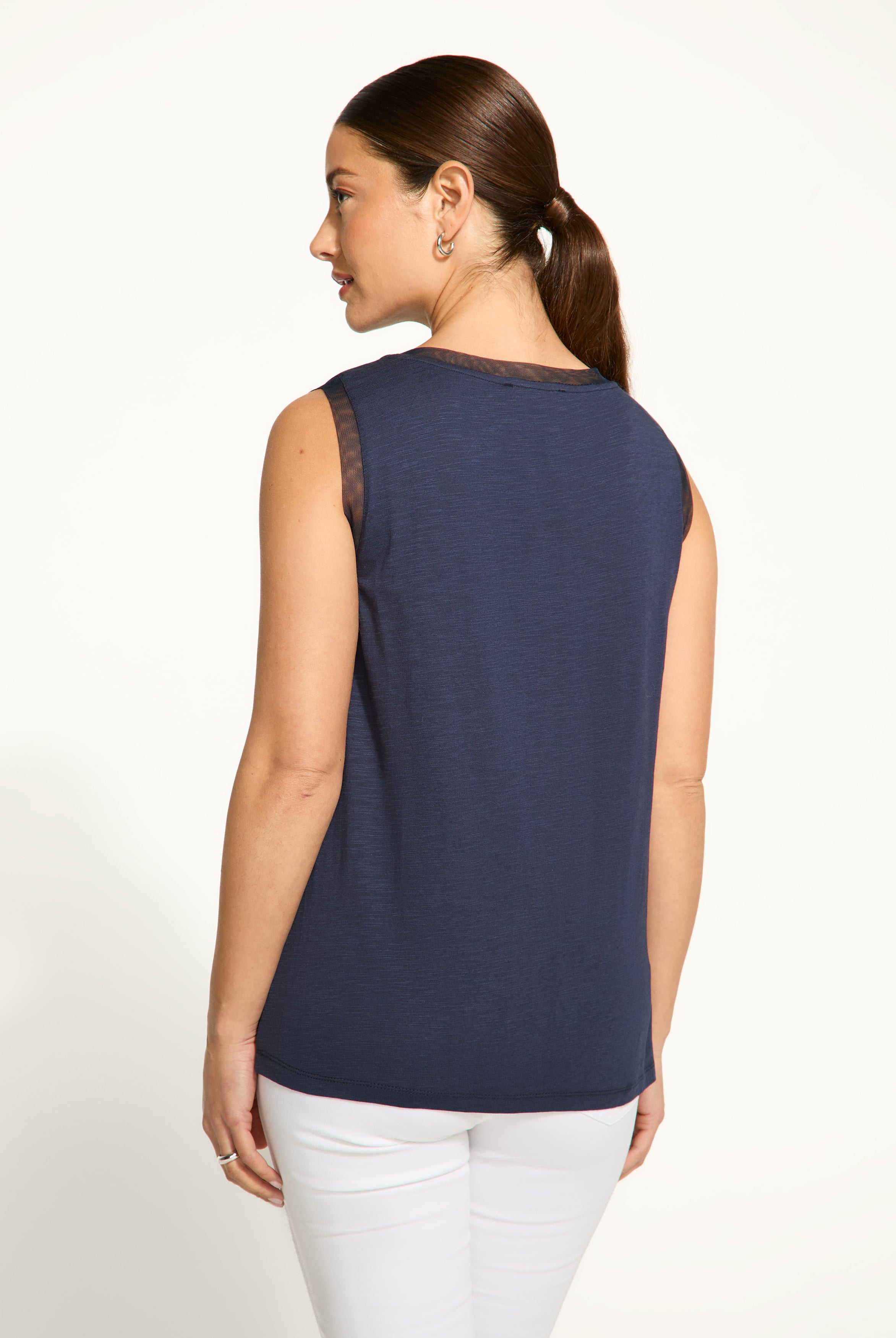 Boat neck cami
