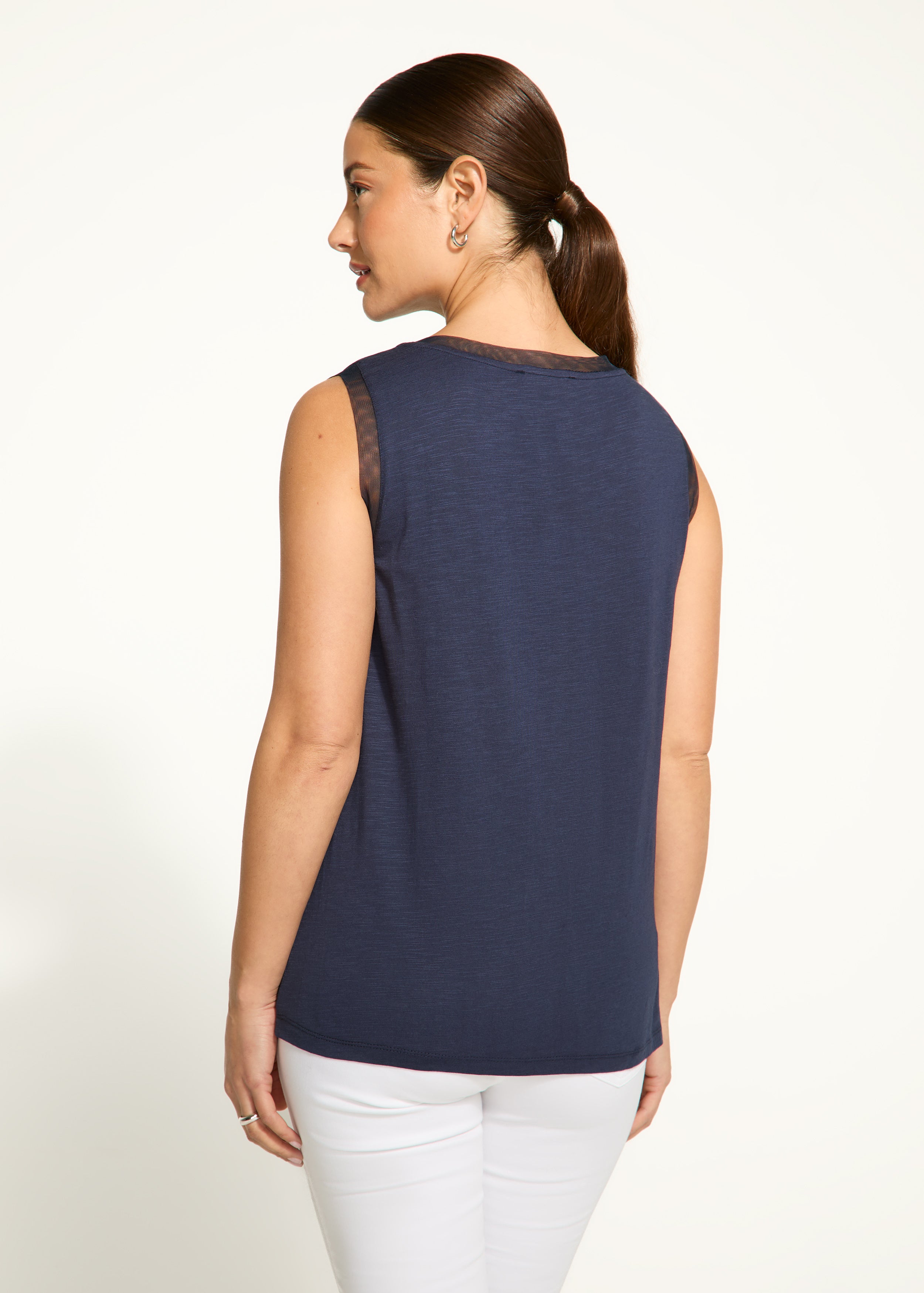 Boat neck cami