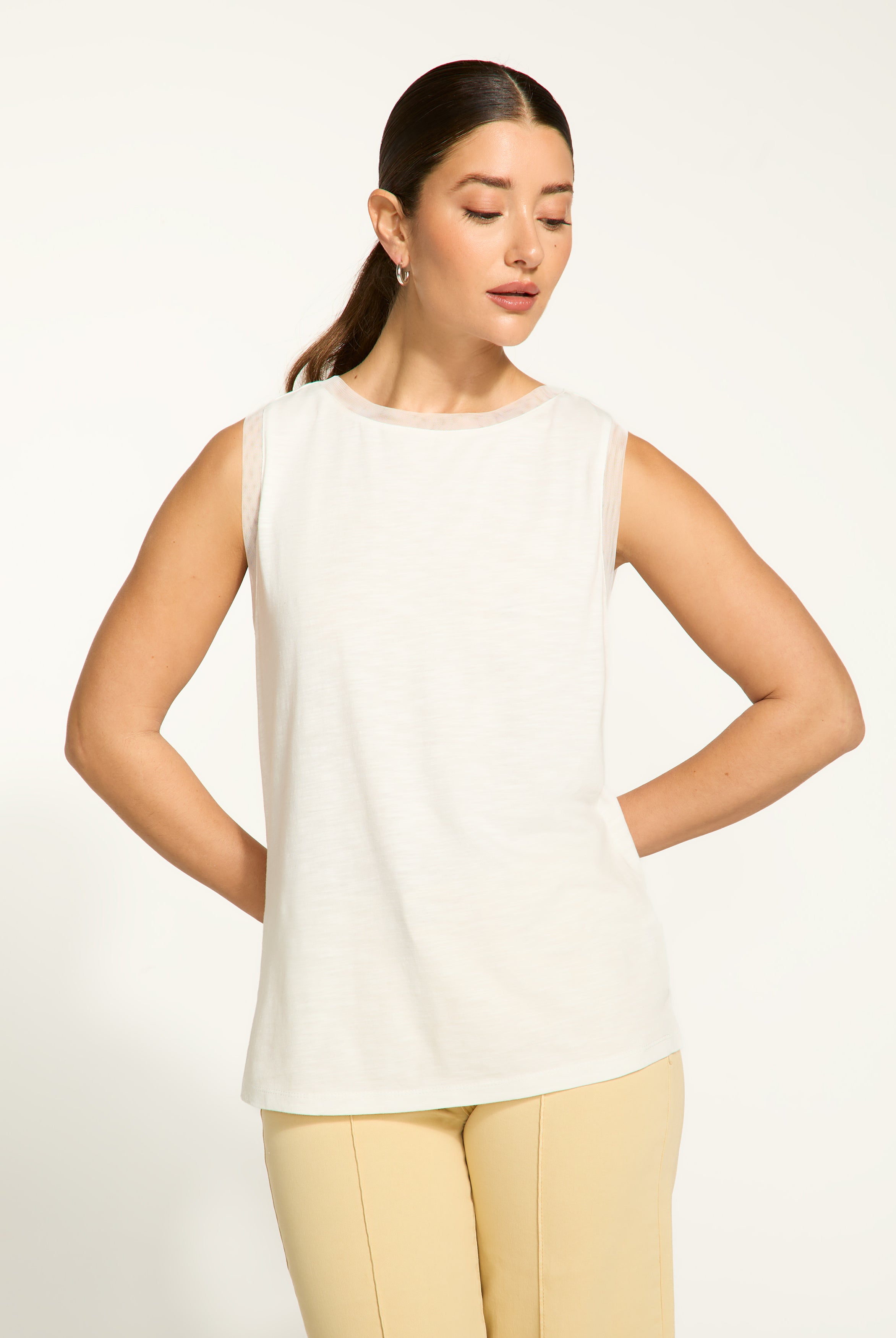 Boat neck cami