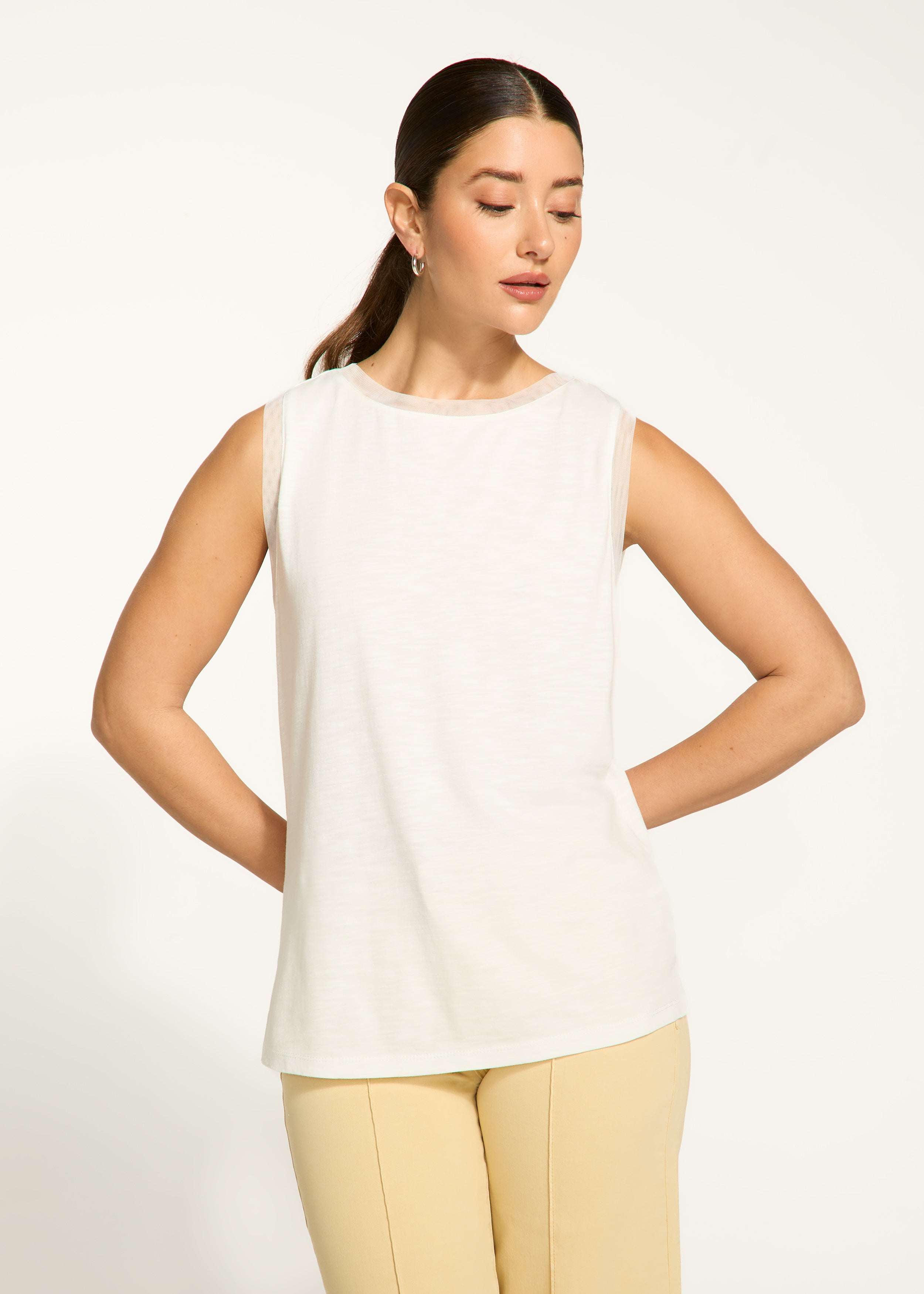 Boat neck cami