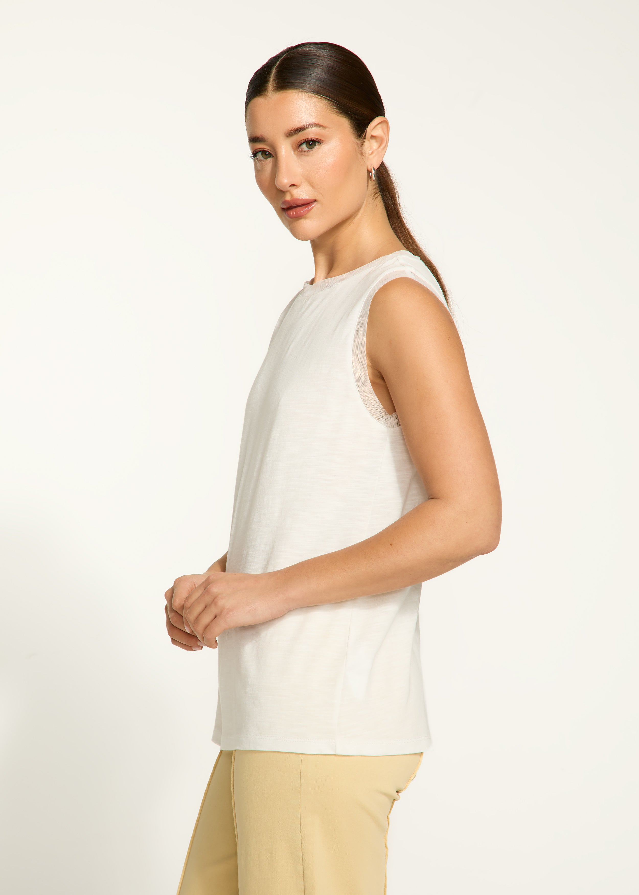 Boat neck cami