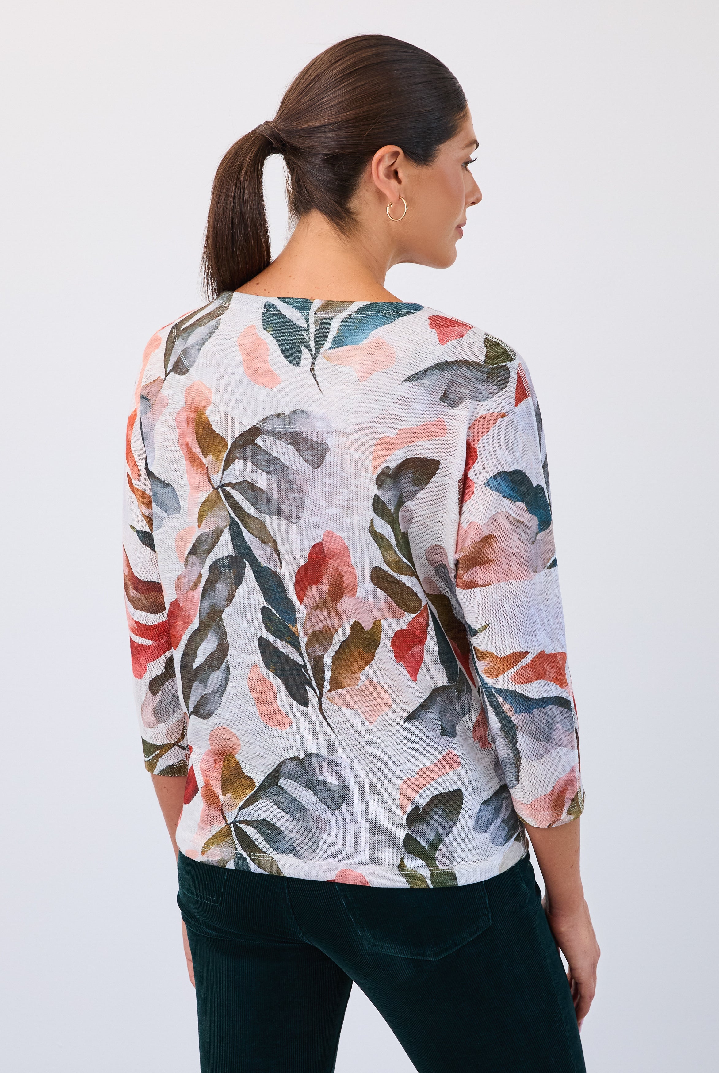 Loose fit dolman sleeve top