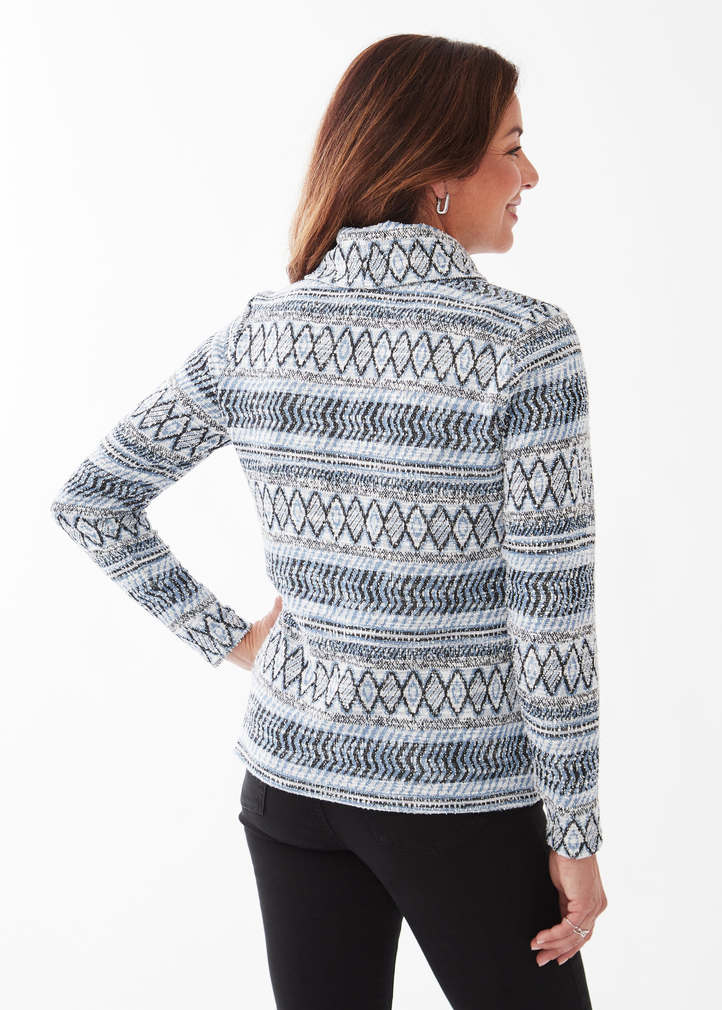 COWL NECK LONG SLEEVE TOP