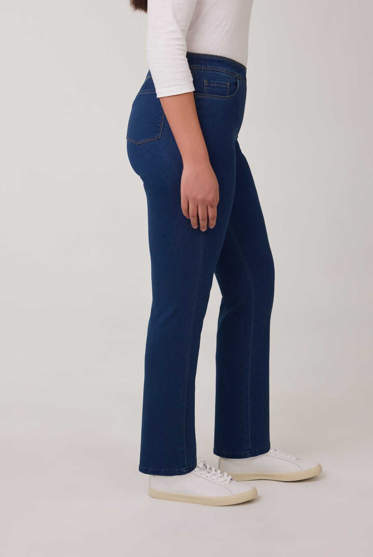 Indigo Pull-On Bootcut Denim, Indigo image 7 by French Dressing Jeans (FDJ)