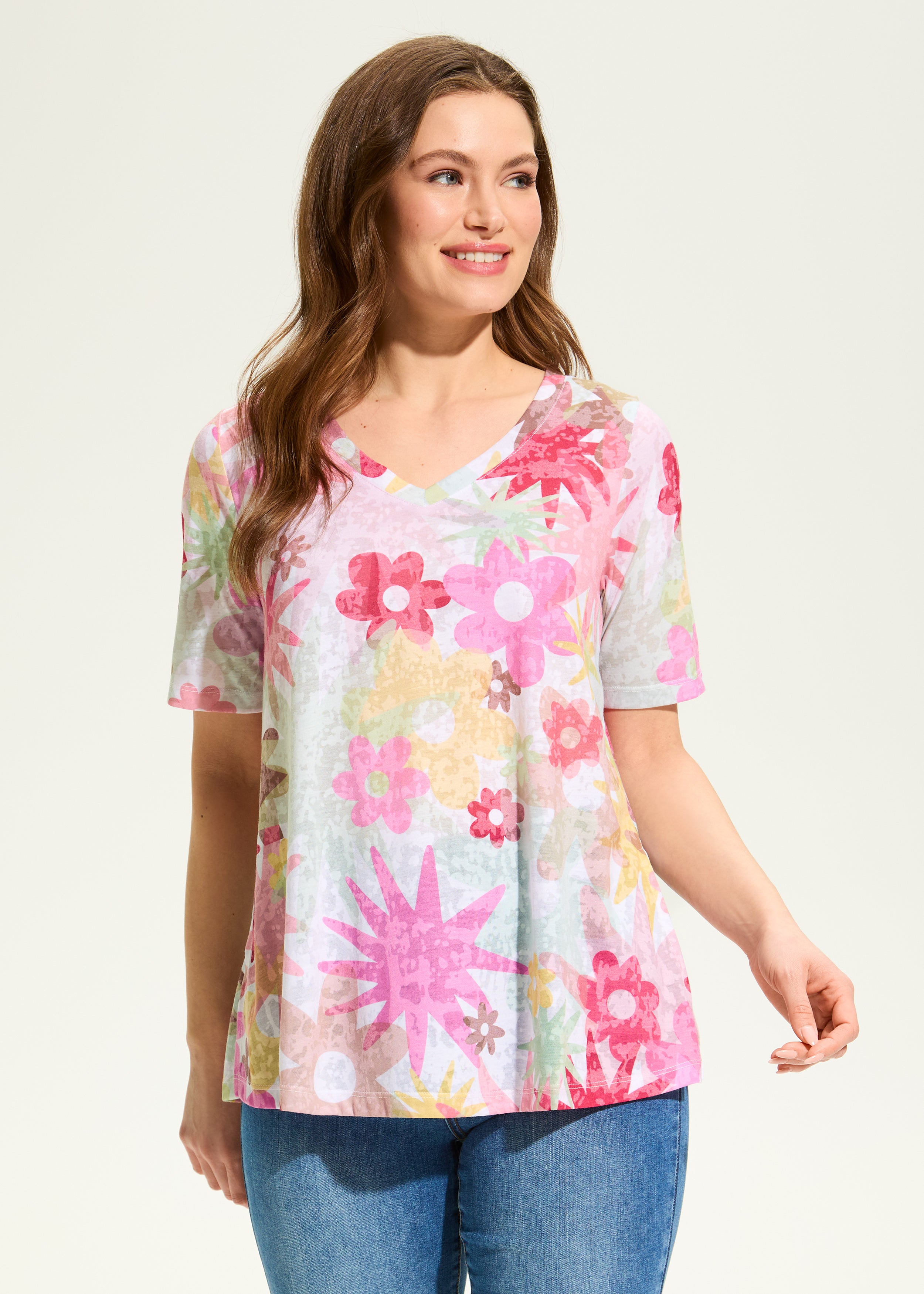 Starburst Elbow Sleeve Top