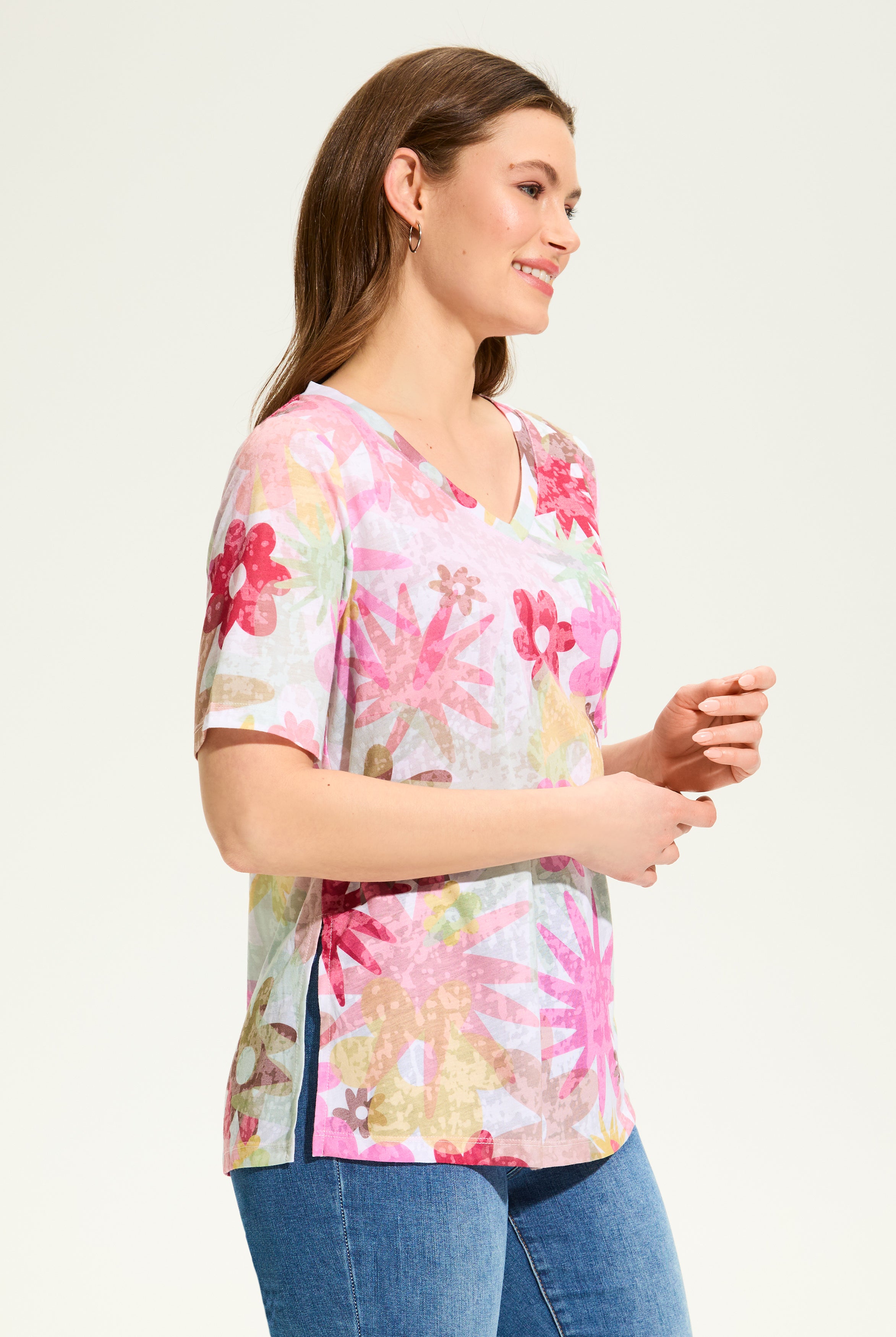 Starburst Elbow Sleeve Top