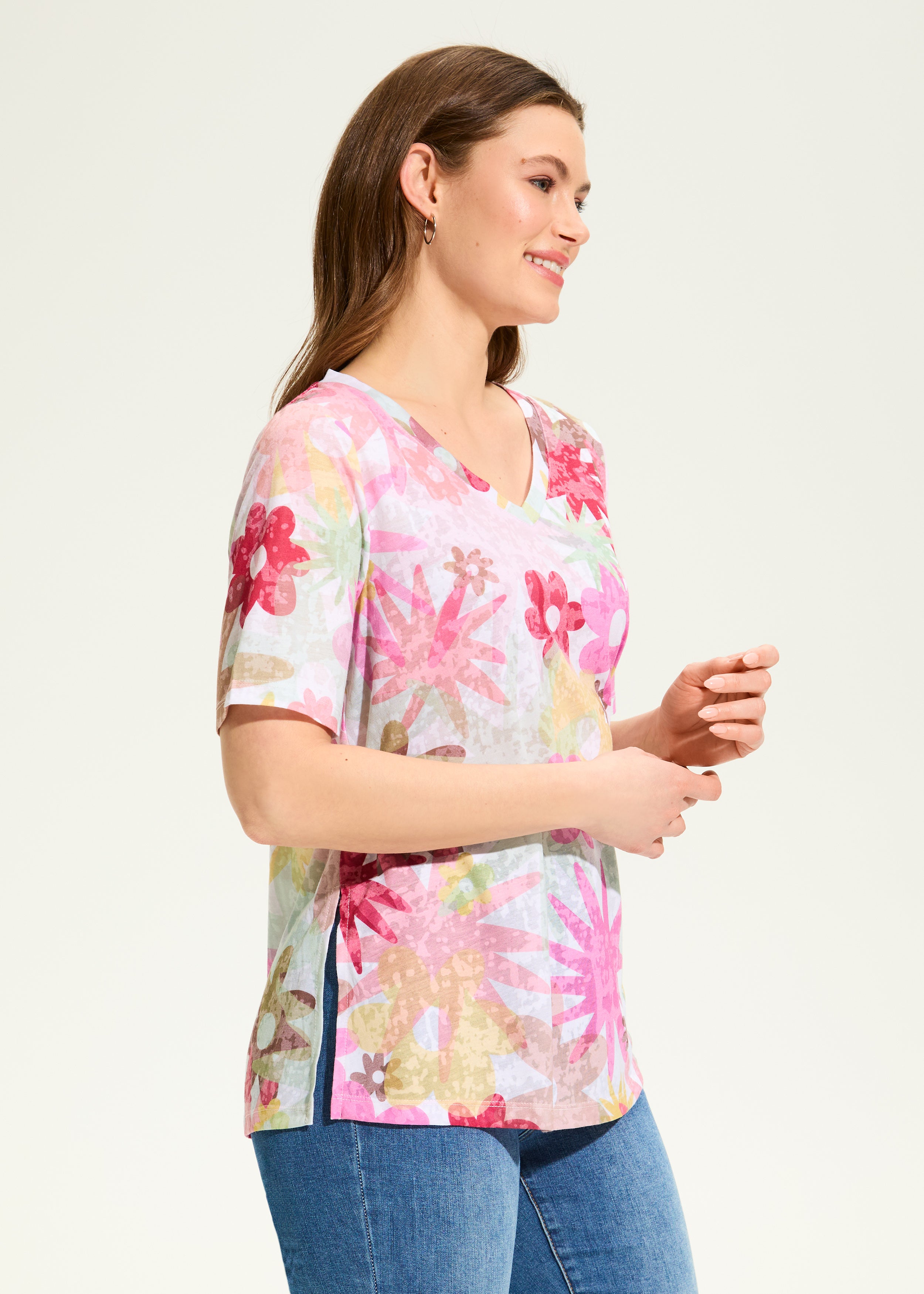 Starburst Elbow Sleeve Top