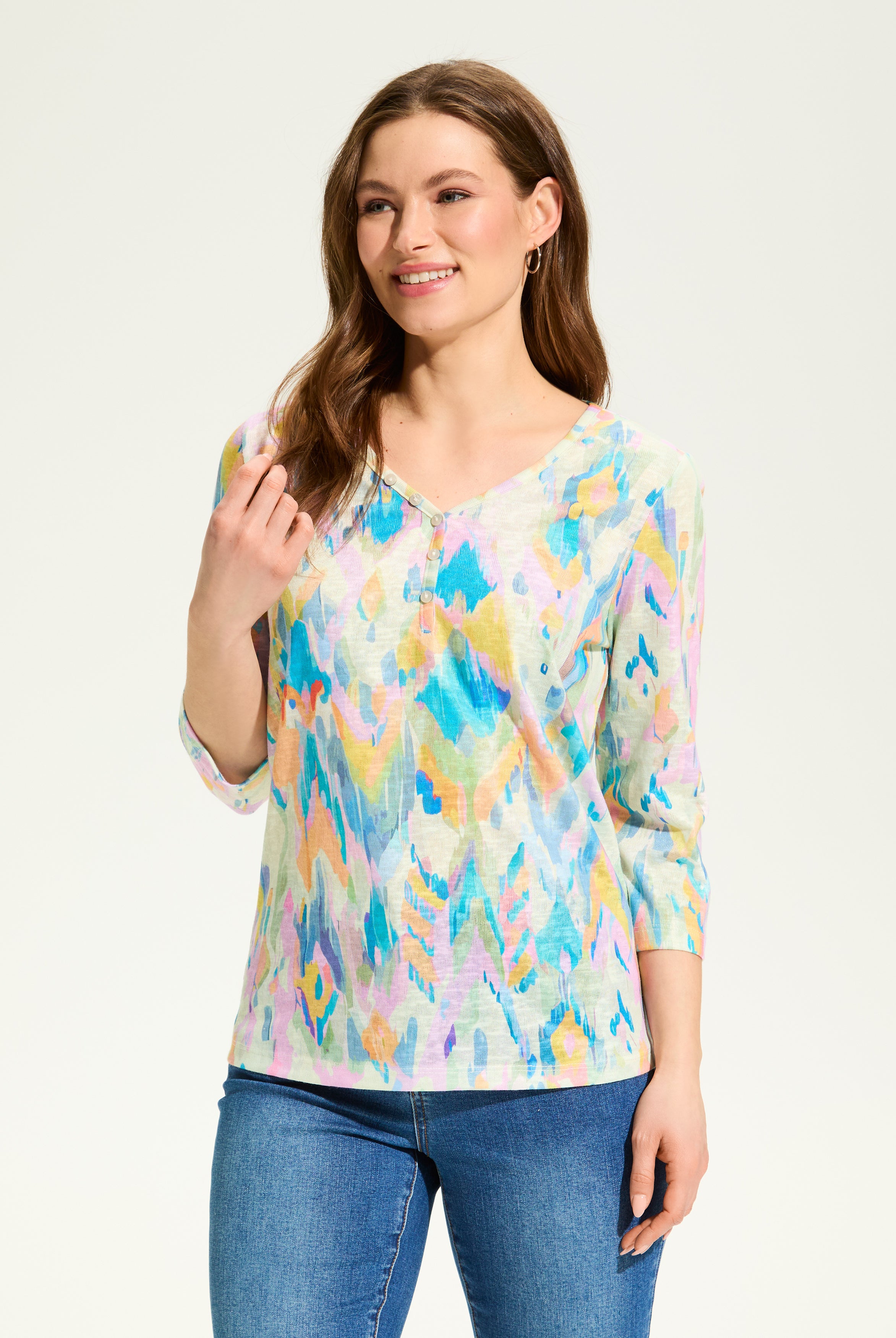 Definitely Notch Neck Top