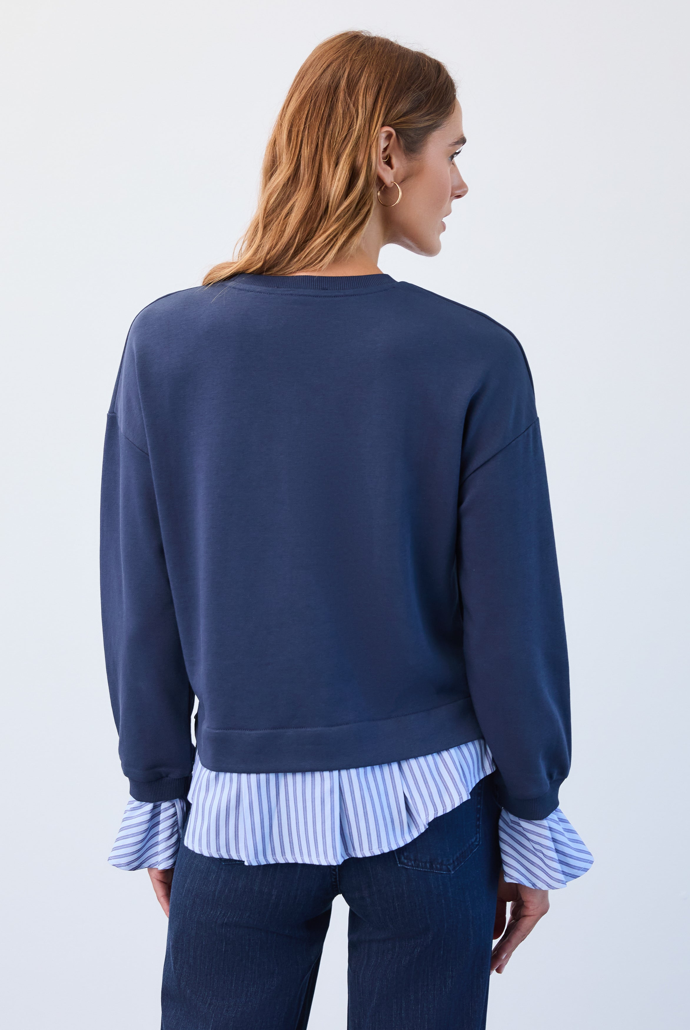 Long sleeve two-for sweater