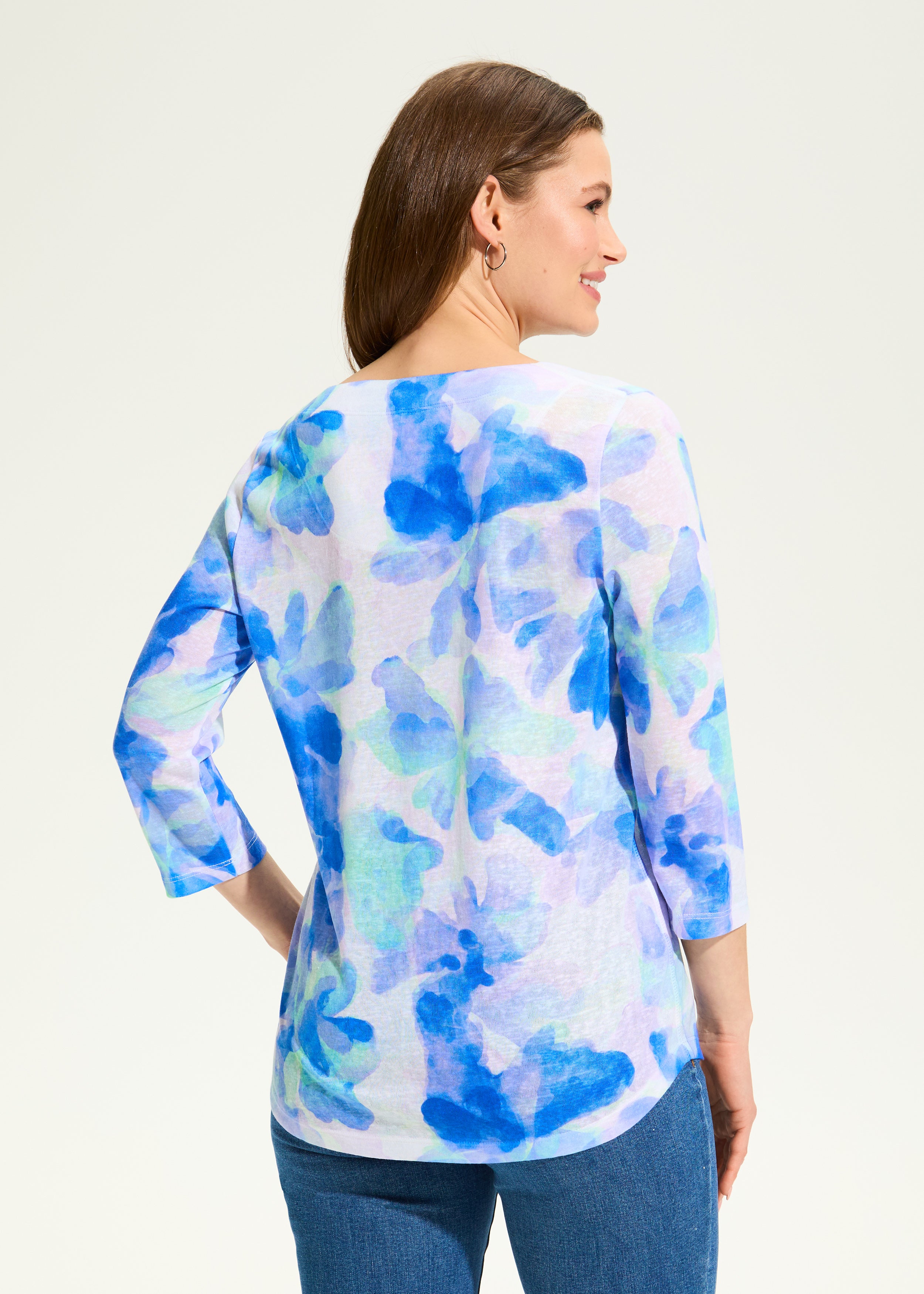 Watercress Notch Neck Top