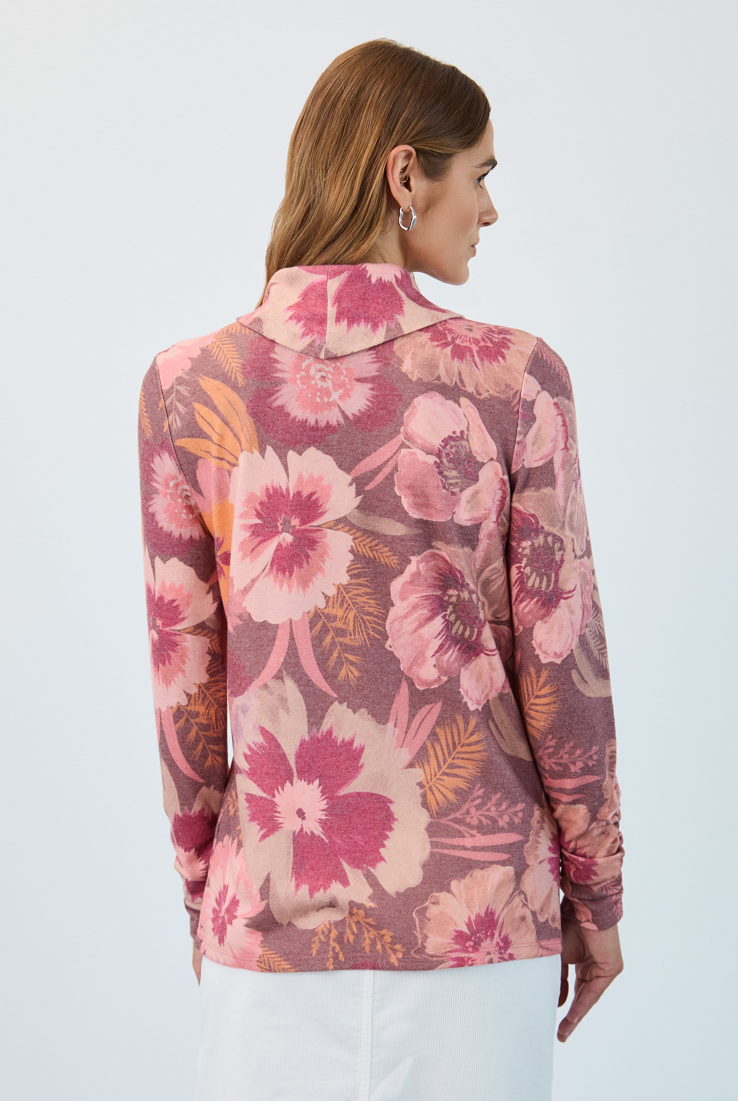 Long sleeve cowl neck top