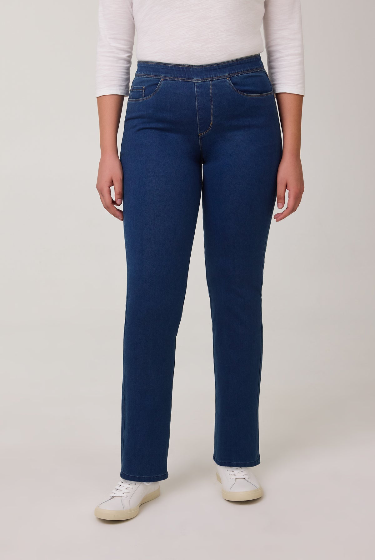 Indigo Pull-On Bootcut Denim, Indigo image 6 by French Dressing Jeans (FDJ)