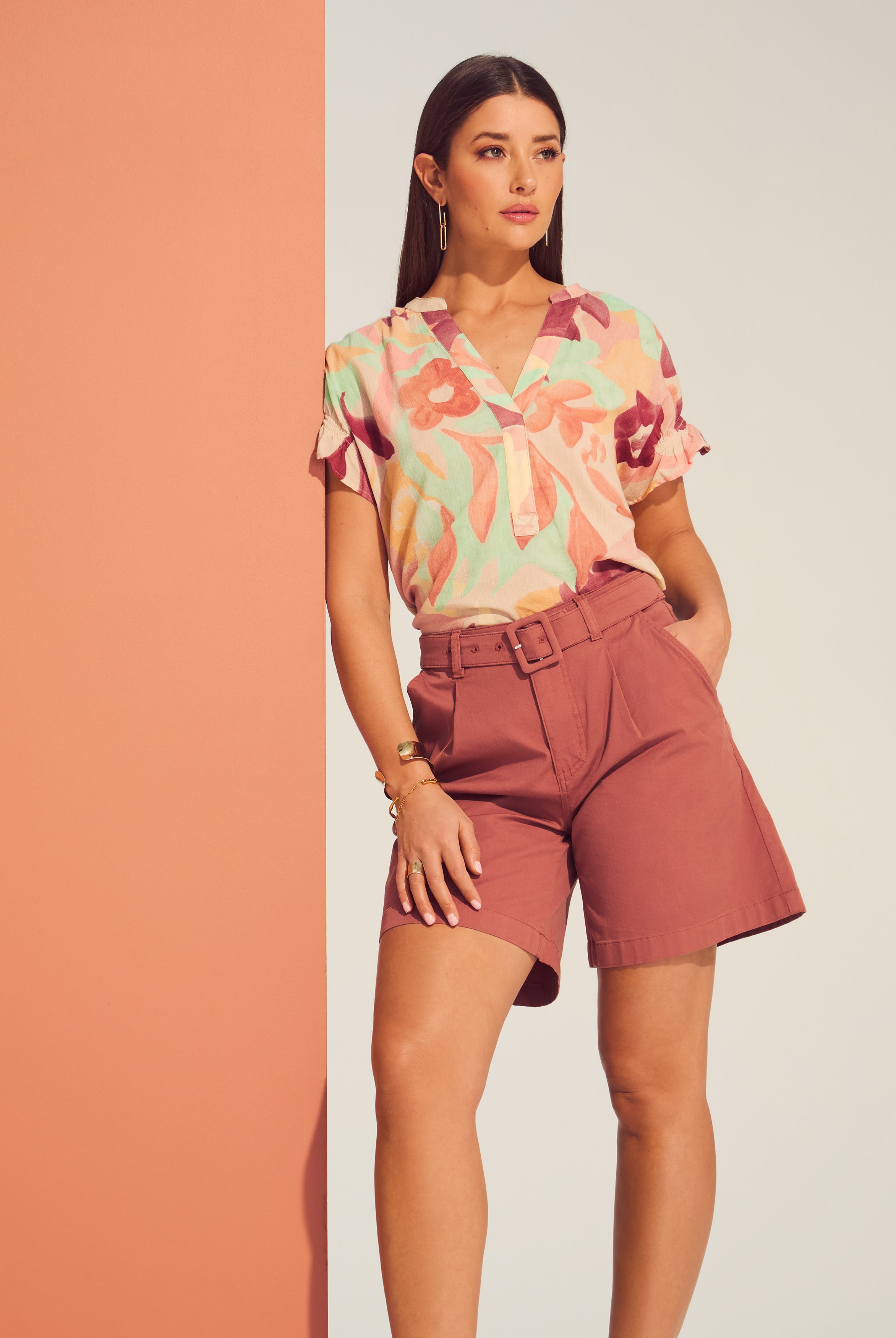 Suzanne Belted Trouser Short