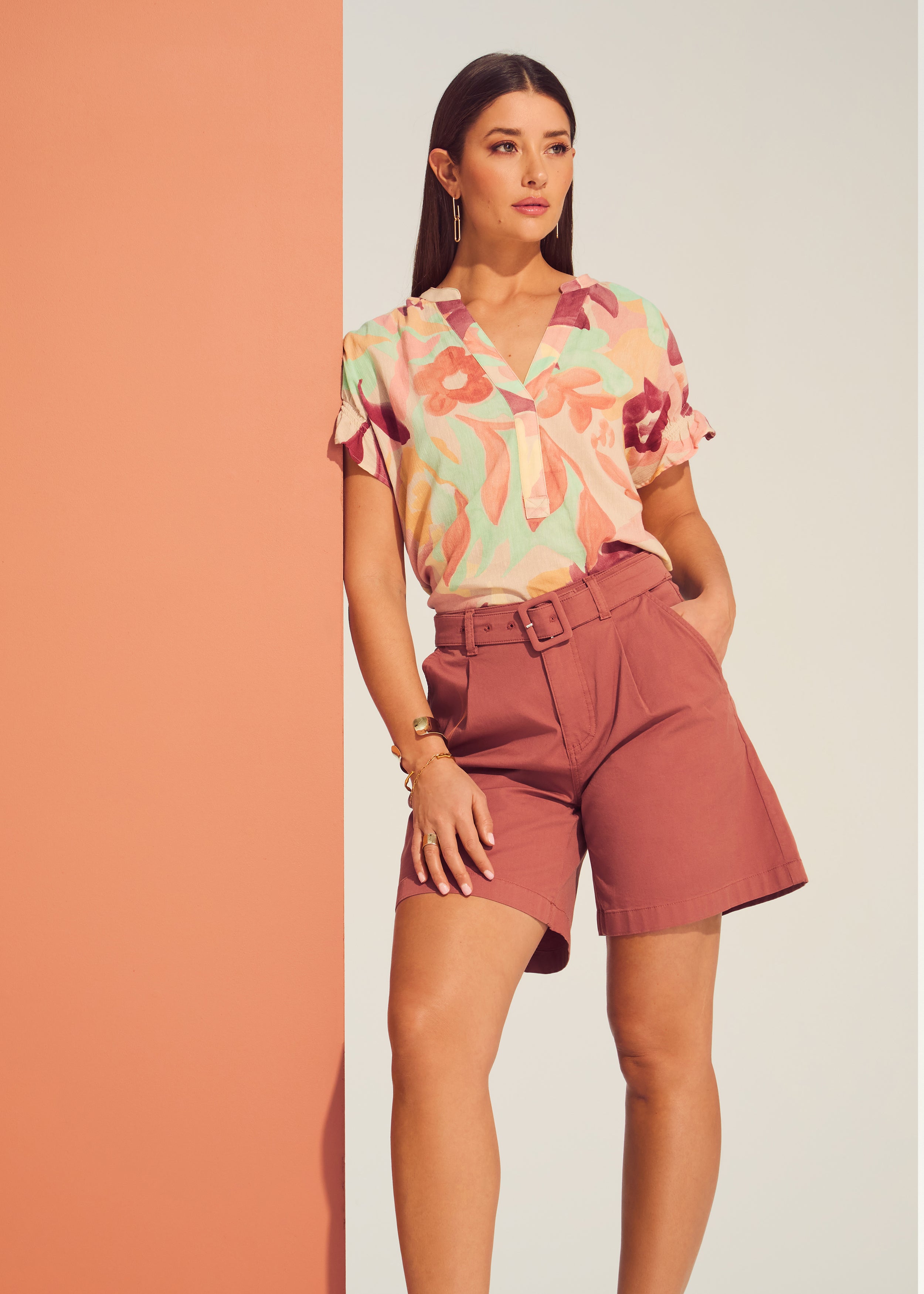 Suzanne Belted Trouser Short