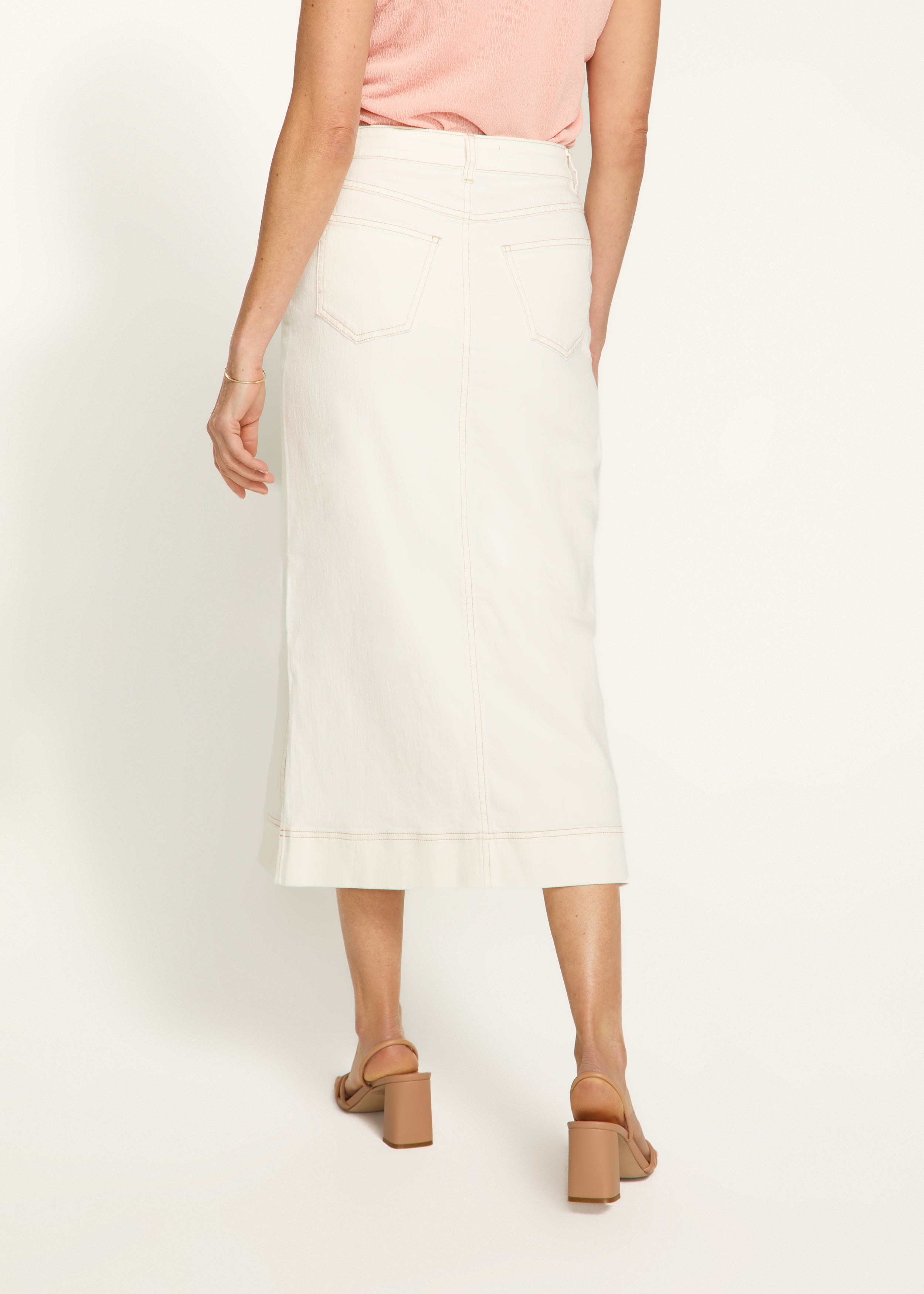 Column Midi Skirt