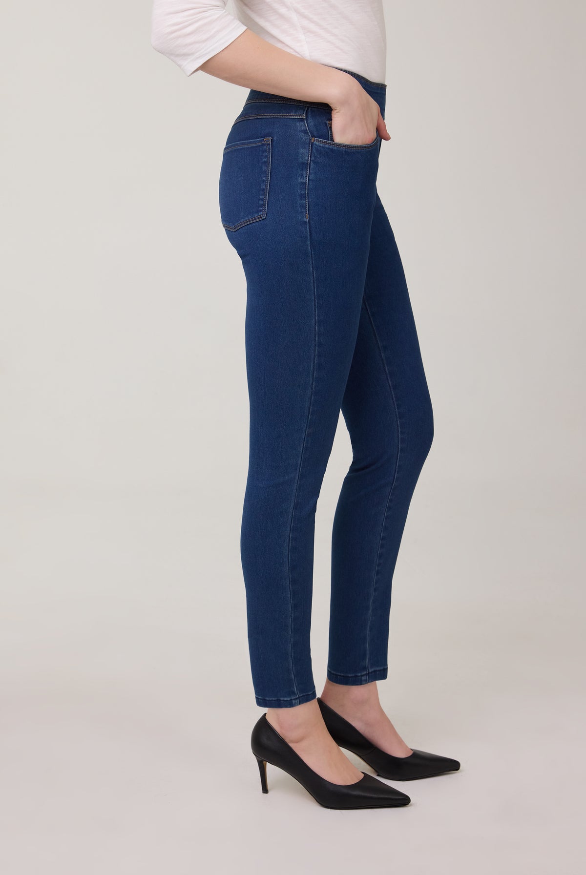 Indigo Pull-On Bootcut Denim, Indigo image 12 by French Dressing Jeans (FDJ)
