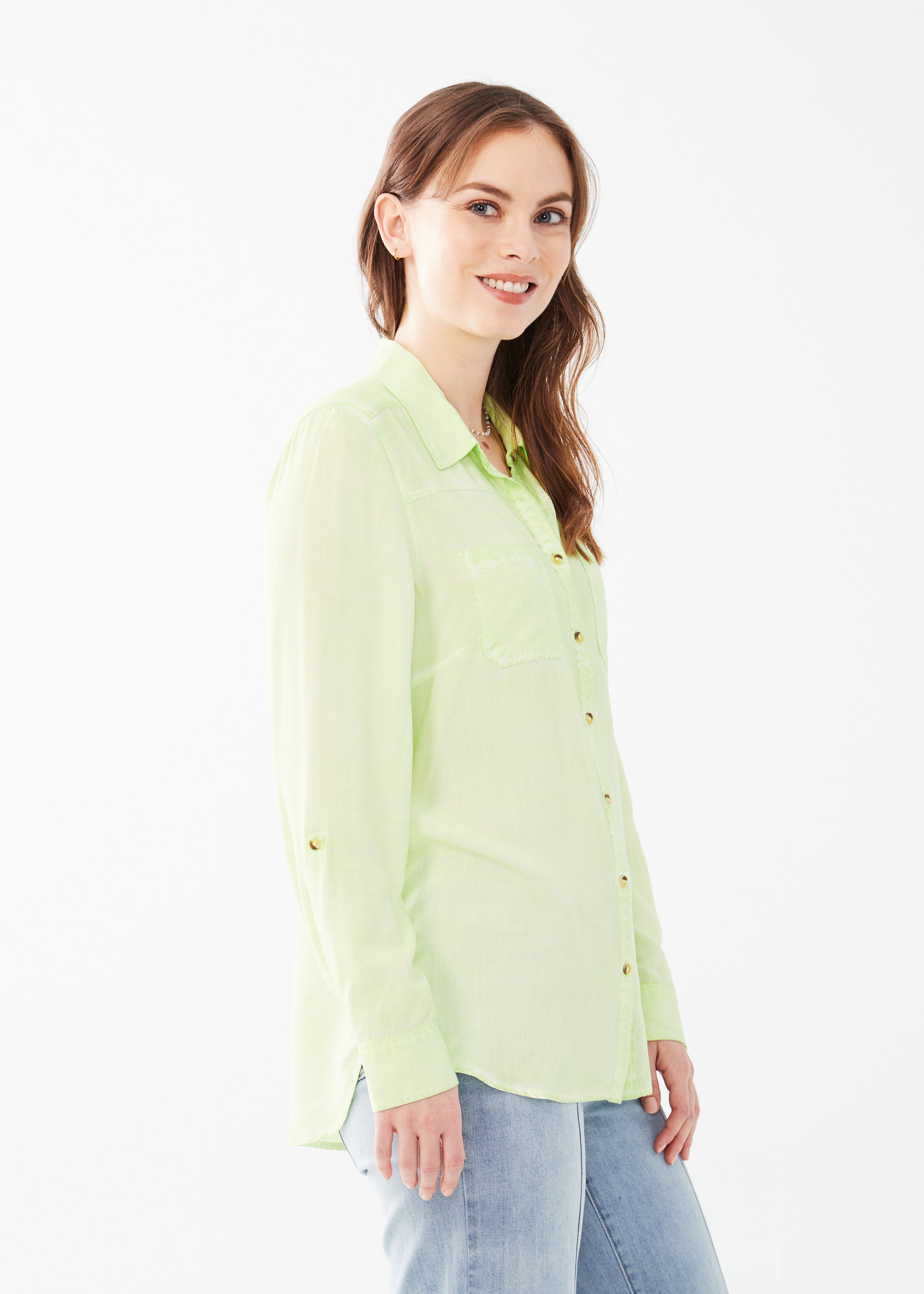 LONG SLEEVE ROLL TAB SHIRT